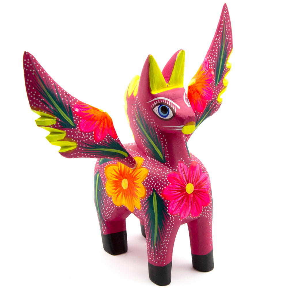 Large Hand Painted Pegasus Wooden Alebrije