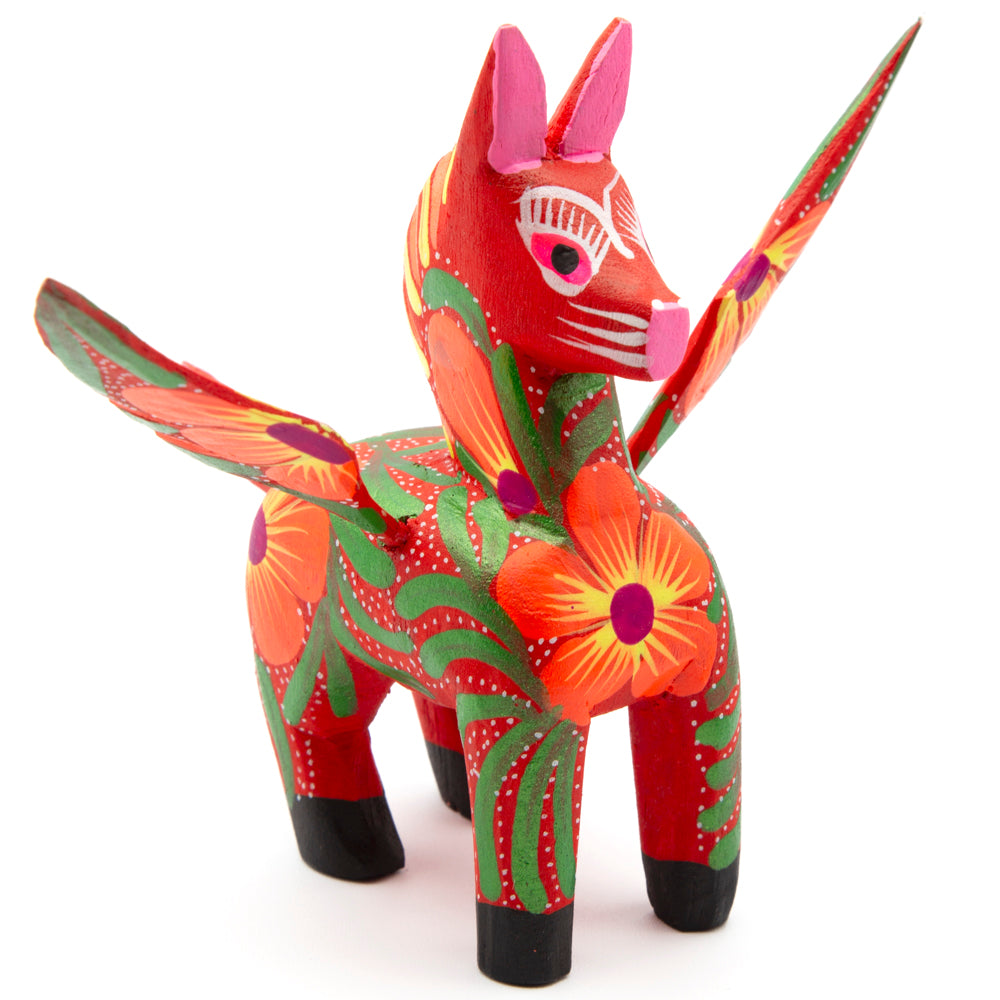 Large Hand Painted Pegasus Wooden Alebrije