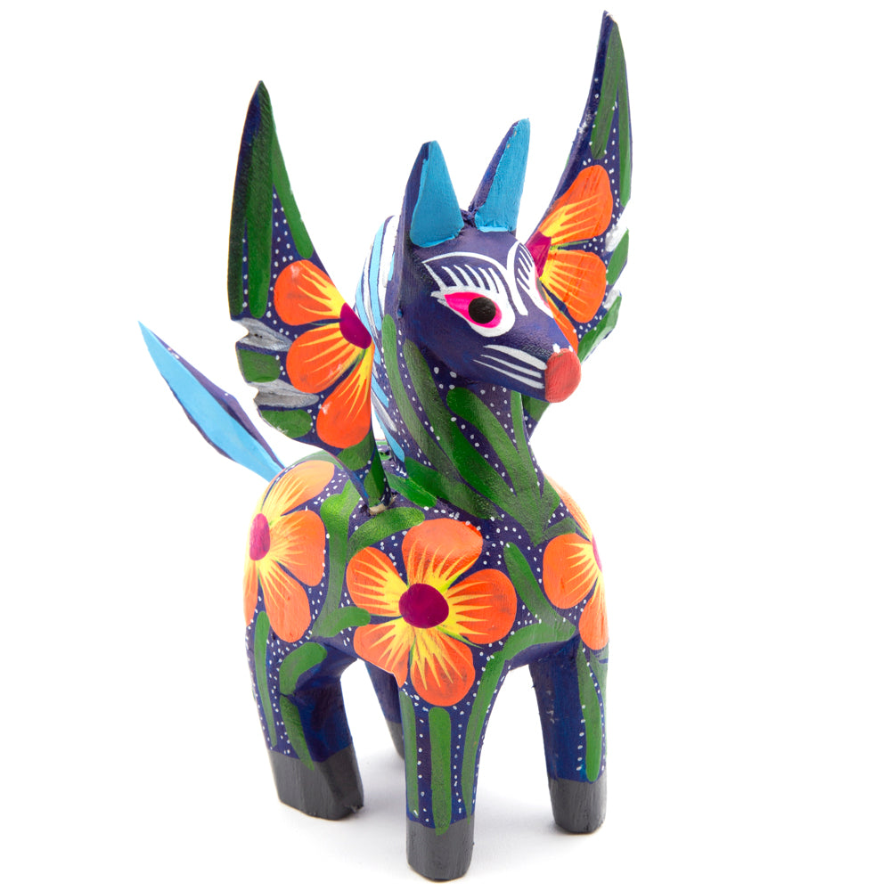 Large Hand Painted Pegasus Wooden Alebrije