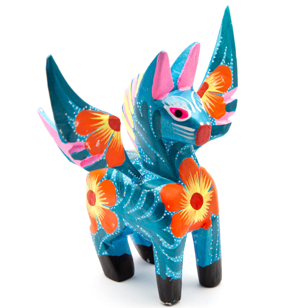 Large Hand Painted Pegasus Wooden Alebrije