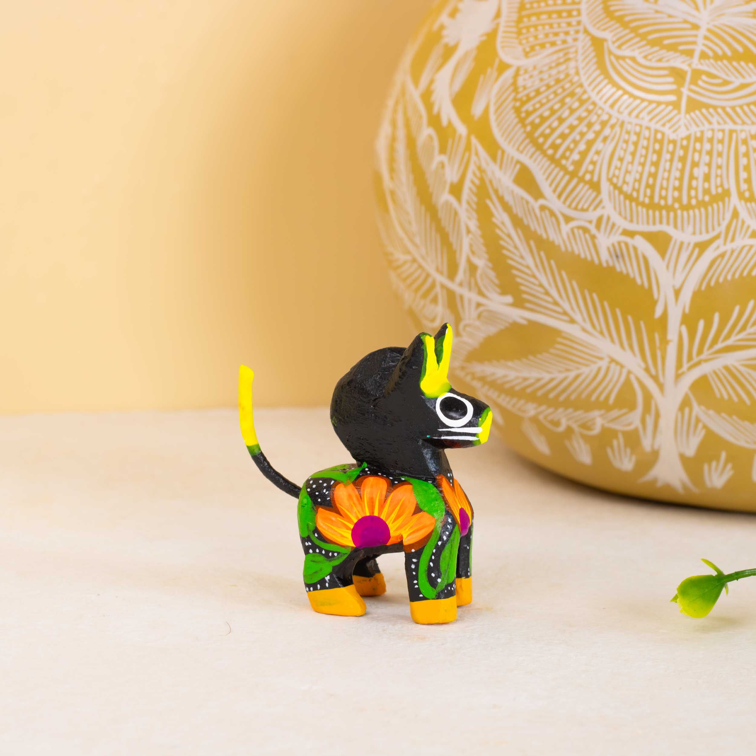Hand Painted Horse Wooden Figurine