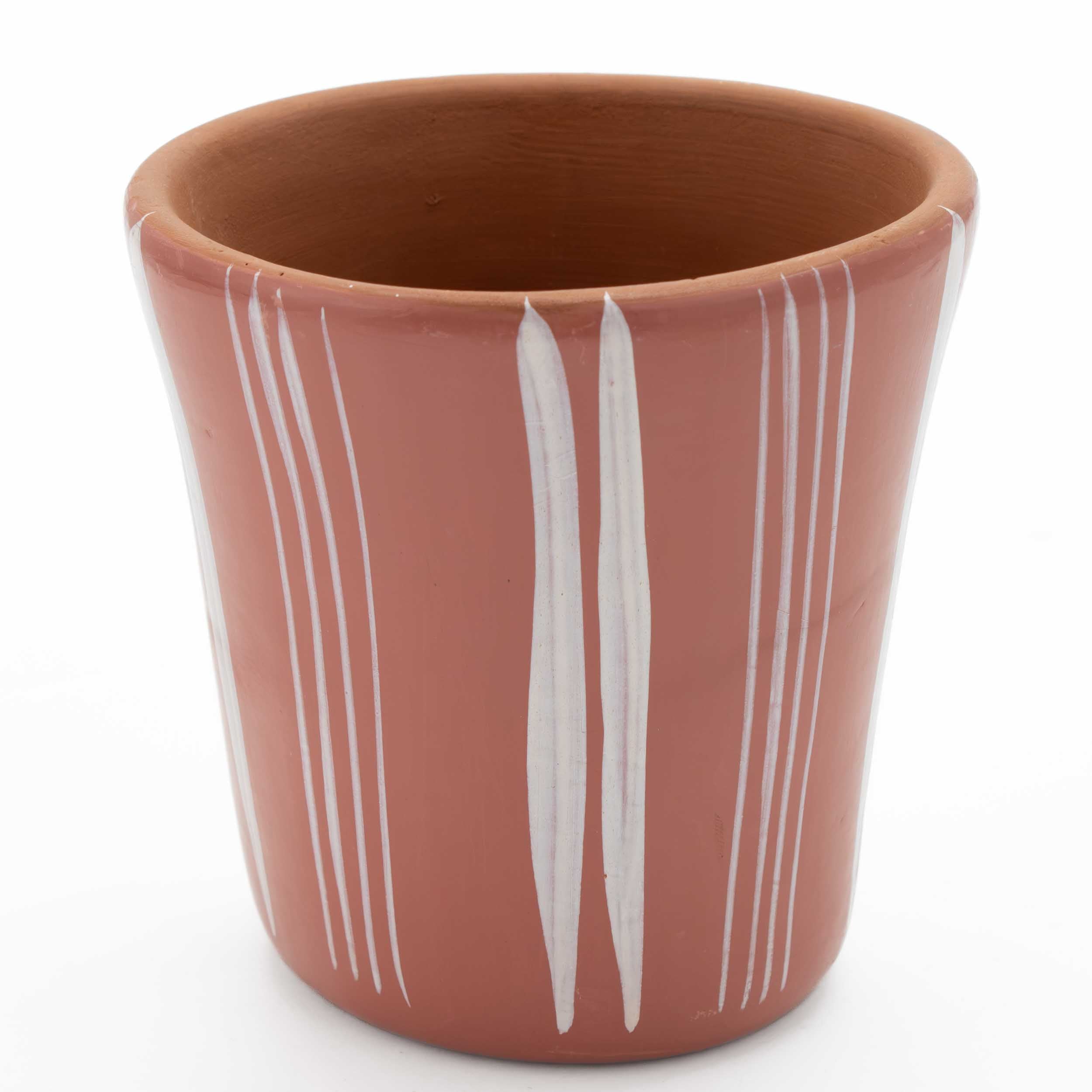 Huancito Hand-Painted Lineas Clay Cup
