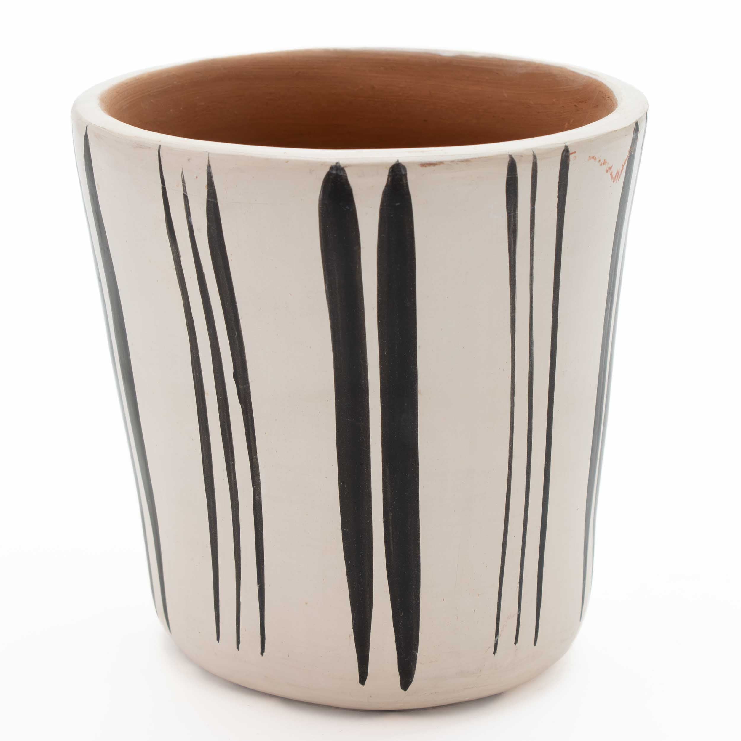 Huancito Hand-Painted Lineas Clay Cup