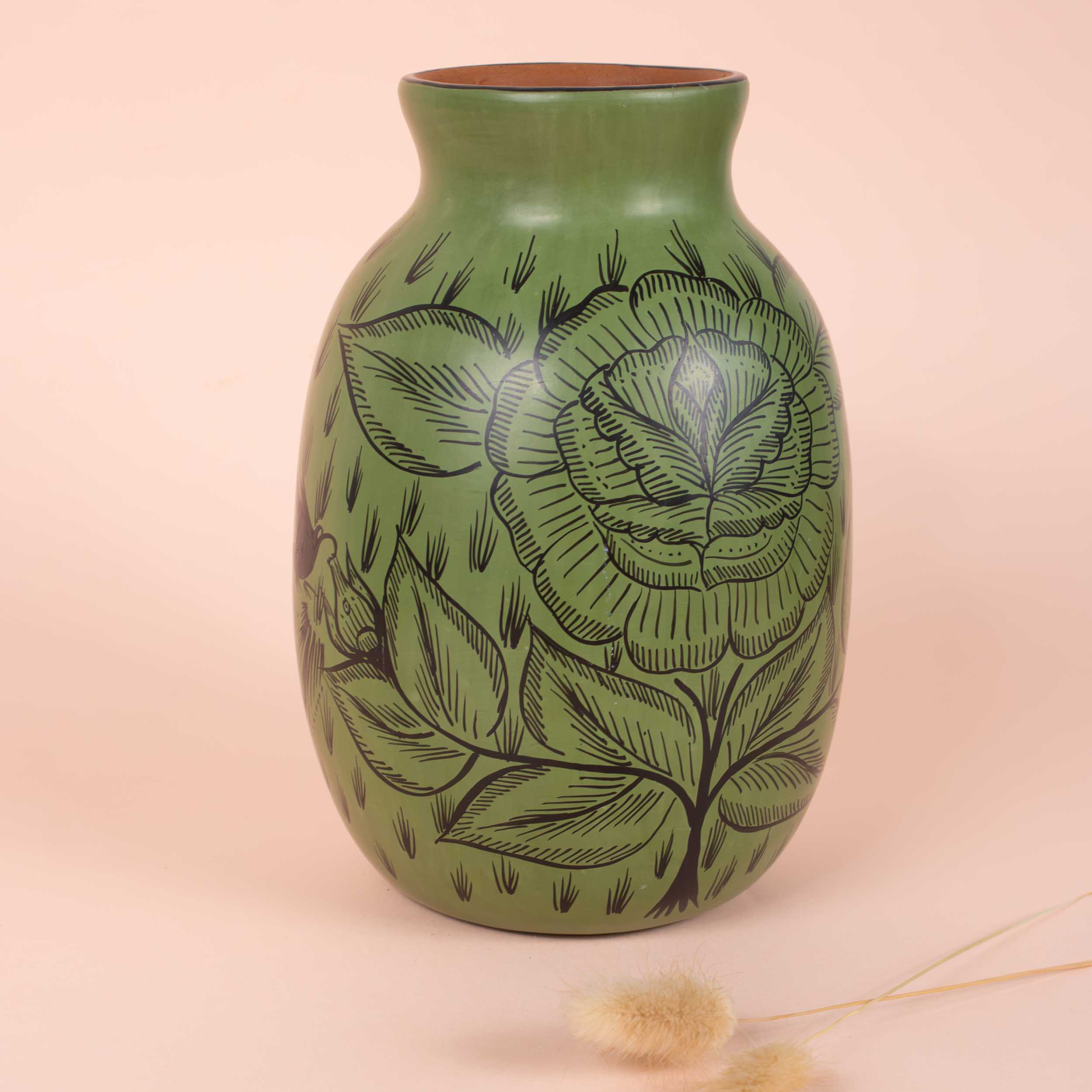 Huancito Hand-Painted Blooming Flower Vase