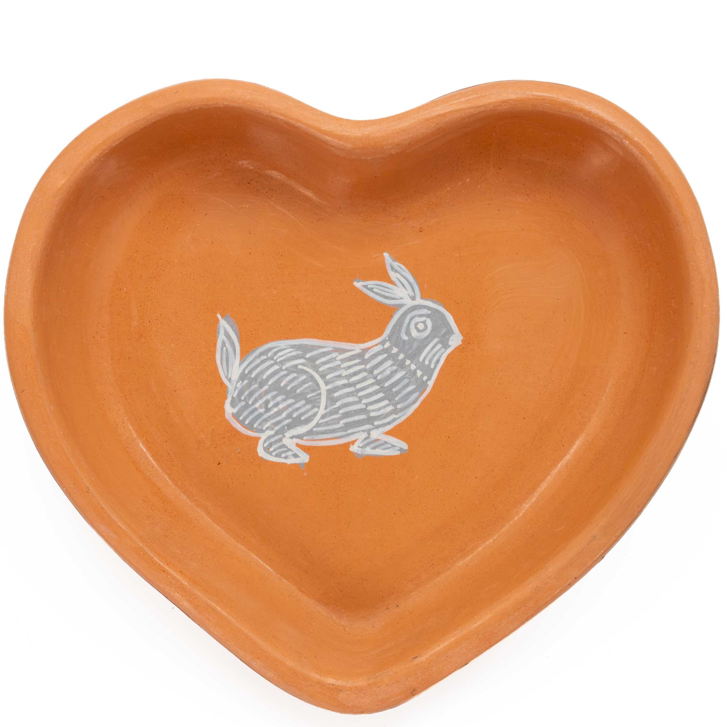 Huancito Hand-Painted Awani Heart Shaped Dish Plate