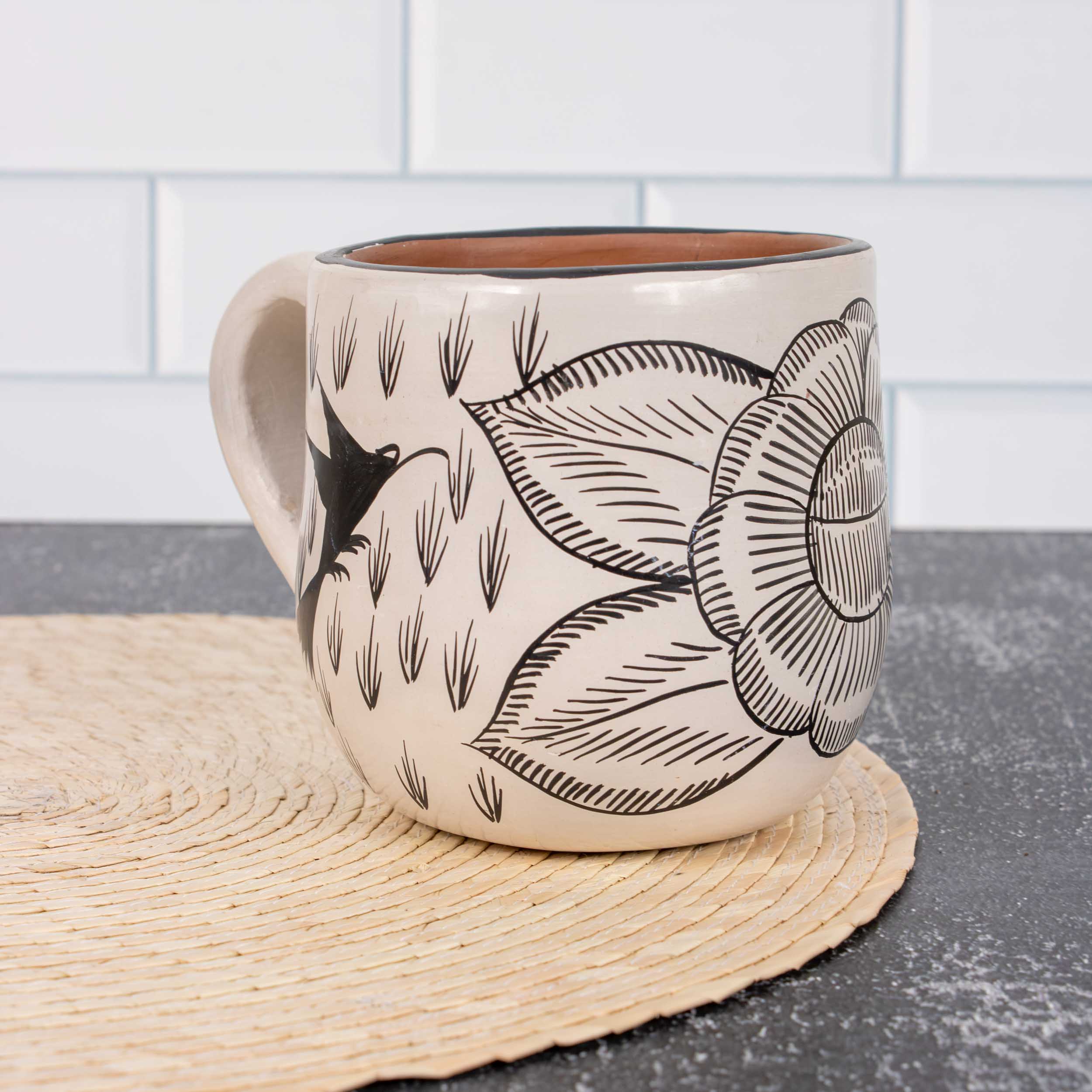 Huancito Hand-Painted Clay Mug