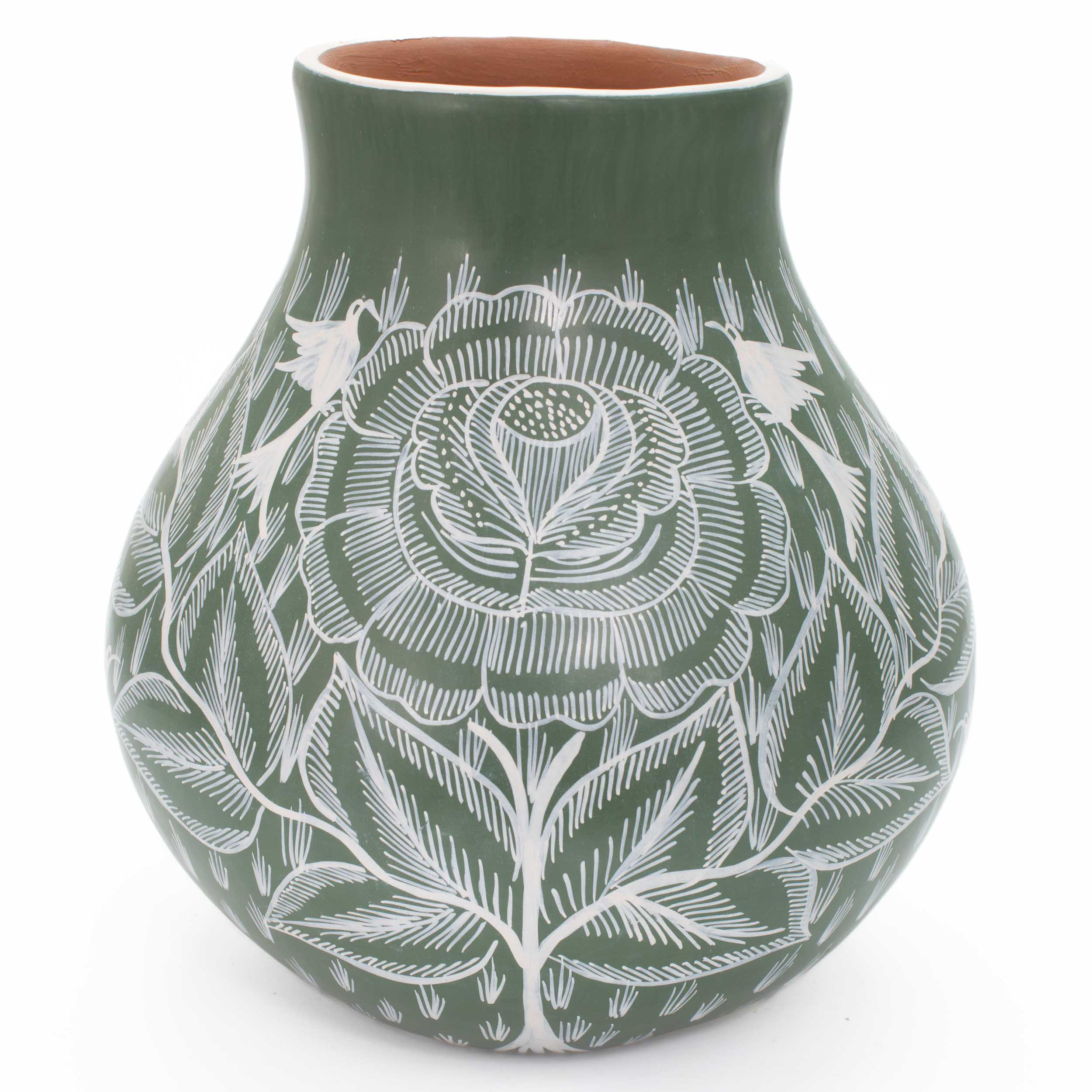 Huancito Short Round Plump Floral Vase