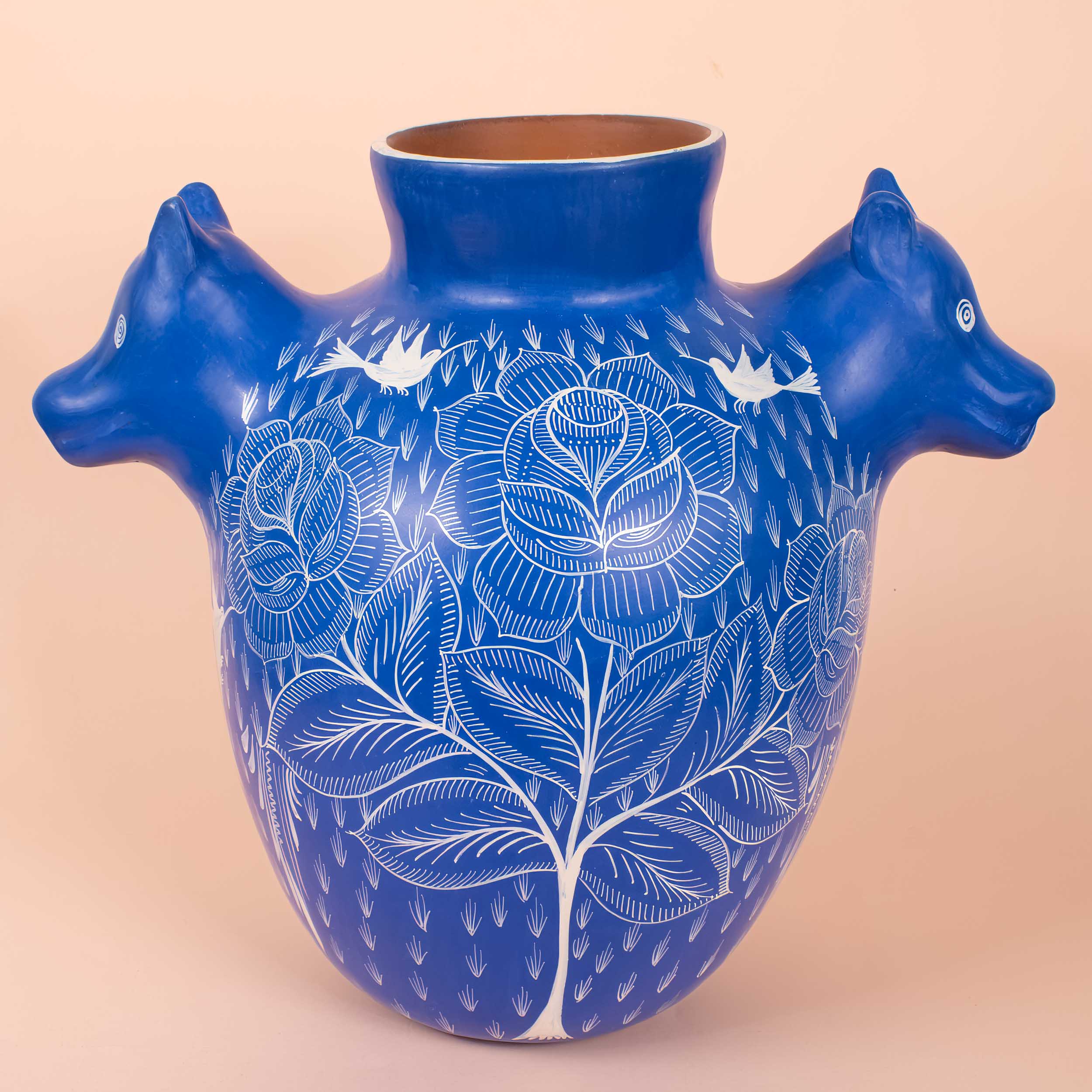 Huancito Large Coyote Vase