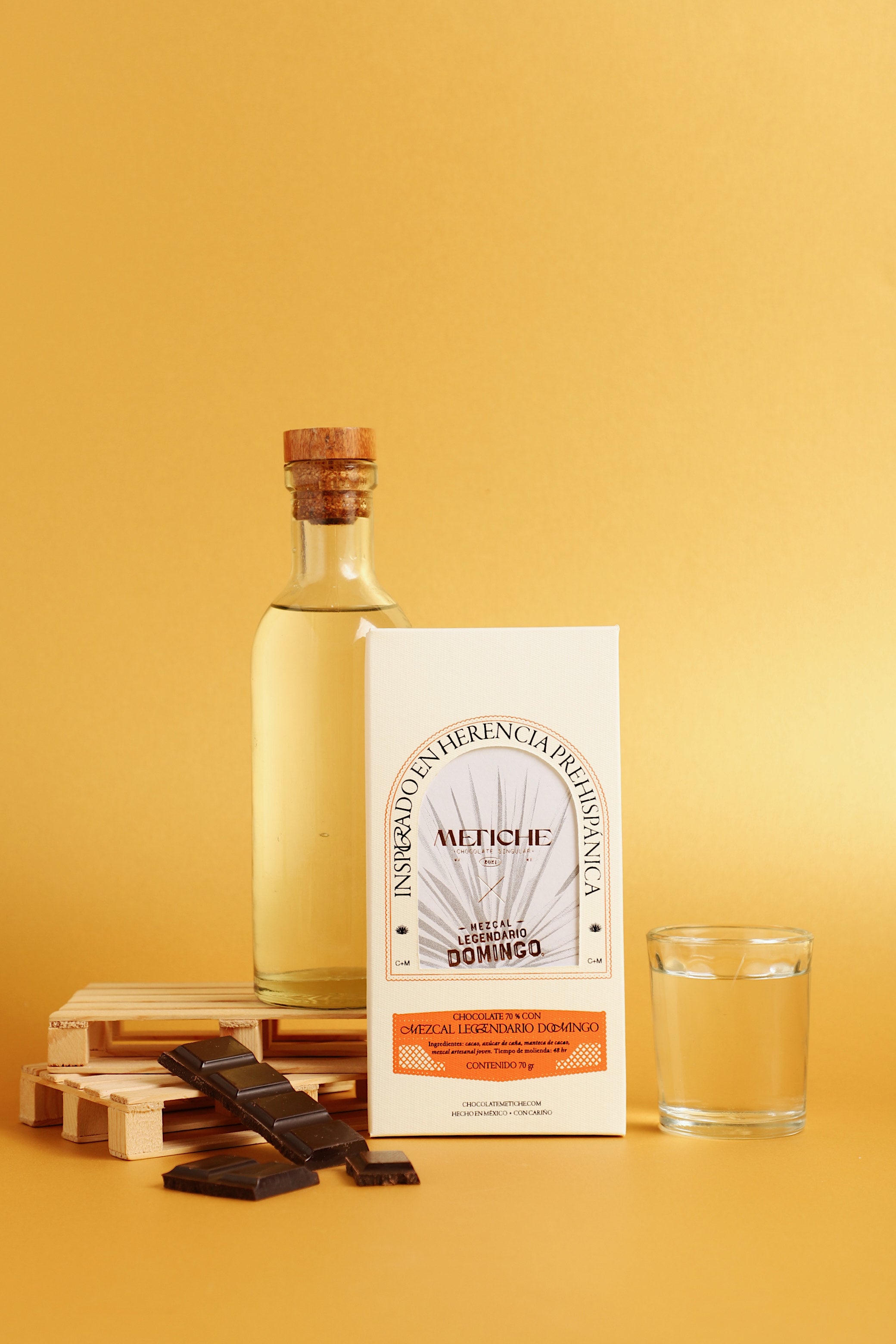 Dark Mexican Chocolate Bar, 70% Cacao with Mezcal