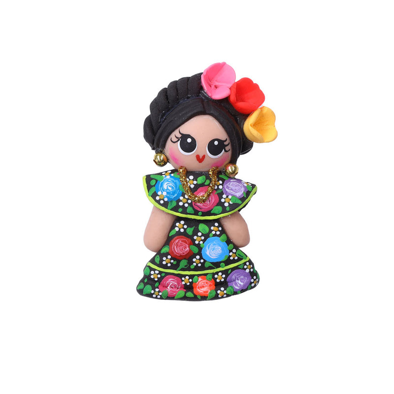 Cold Porcelain Clay Traditional Dresses Magnet