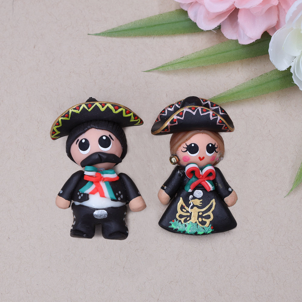 Cold Porcelain Clay Mariachi Magnet