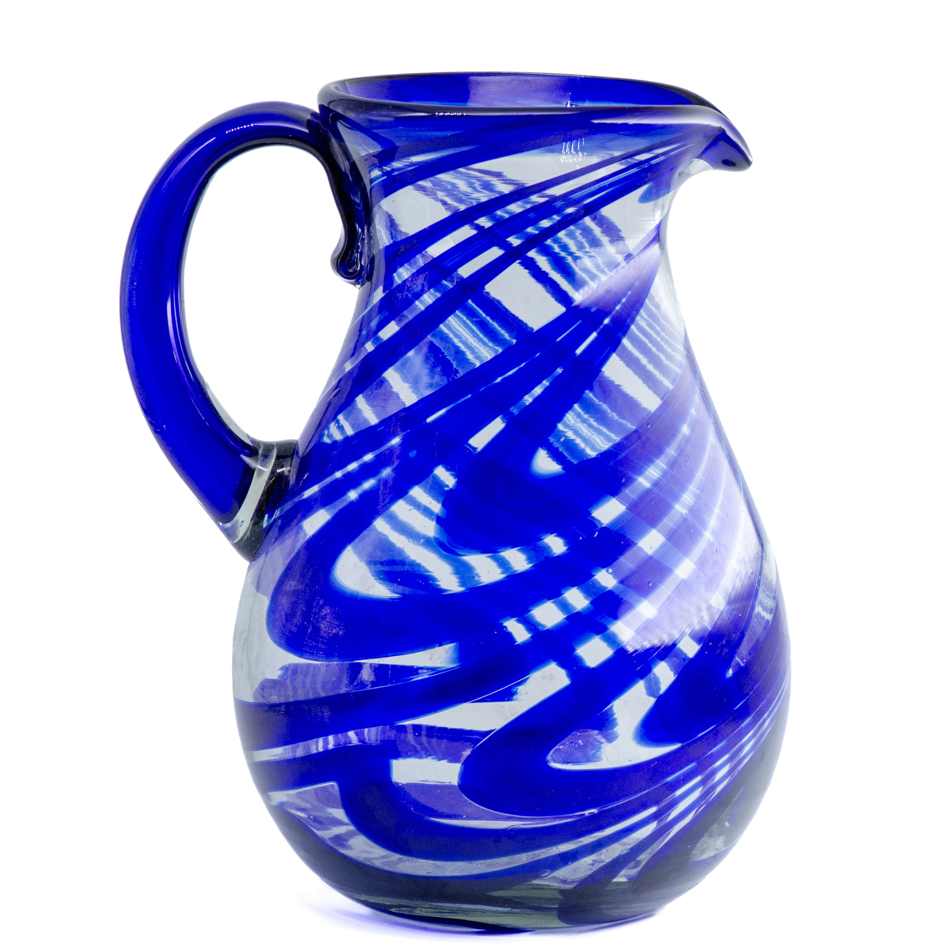 Tonalá Handblown Teardrop Glass Pitcher