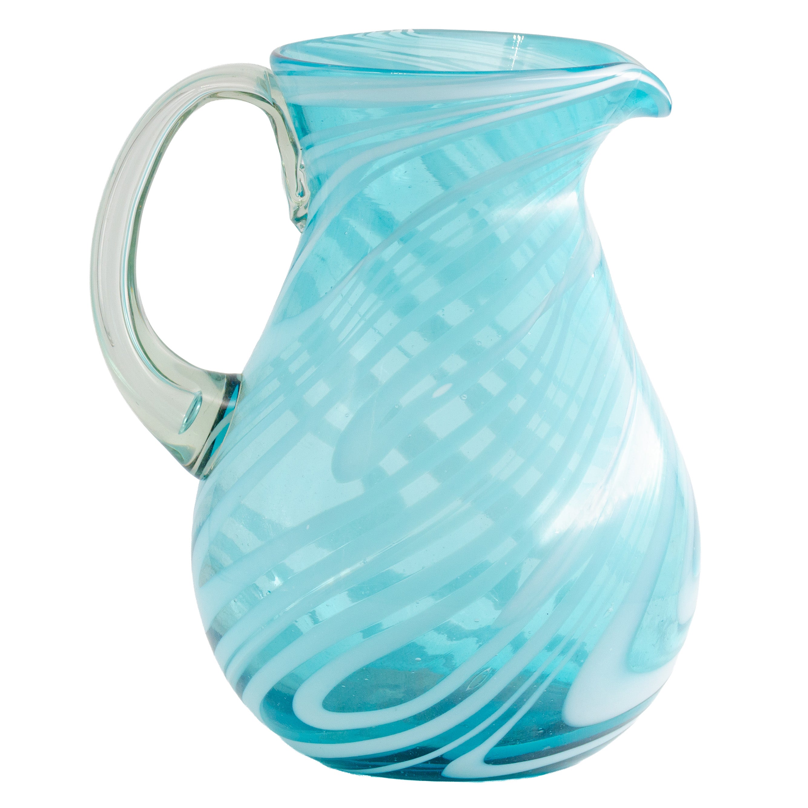 Tonalá Handblown Teardrop Glass Pitcher