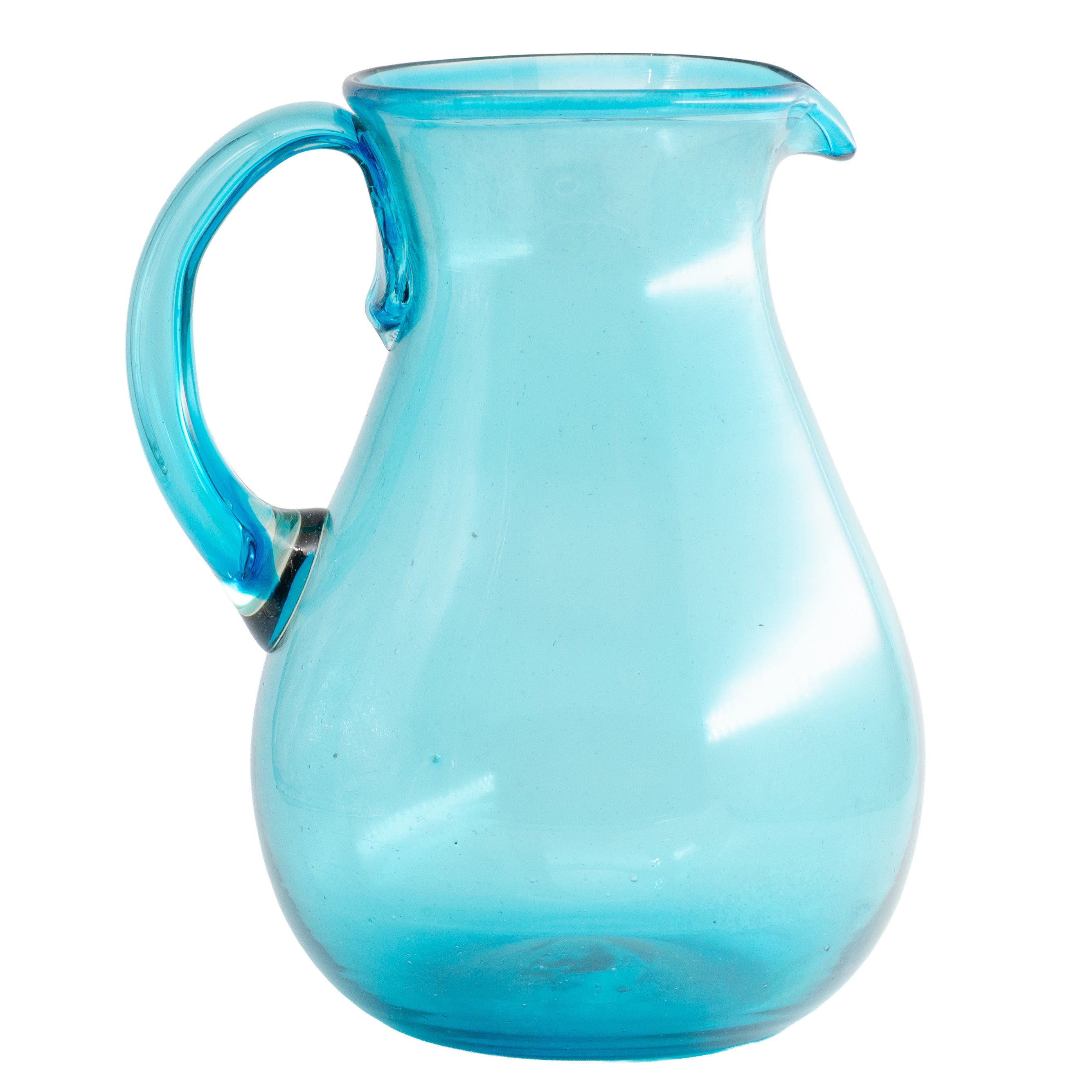 Tonalá Handblown Teardrop Glass Pitcher