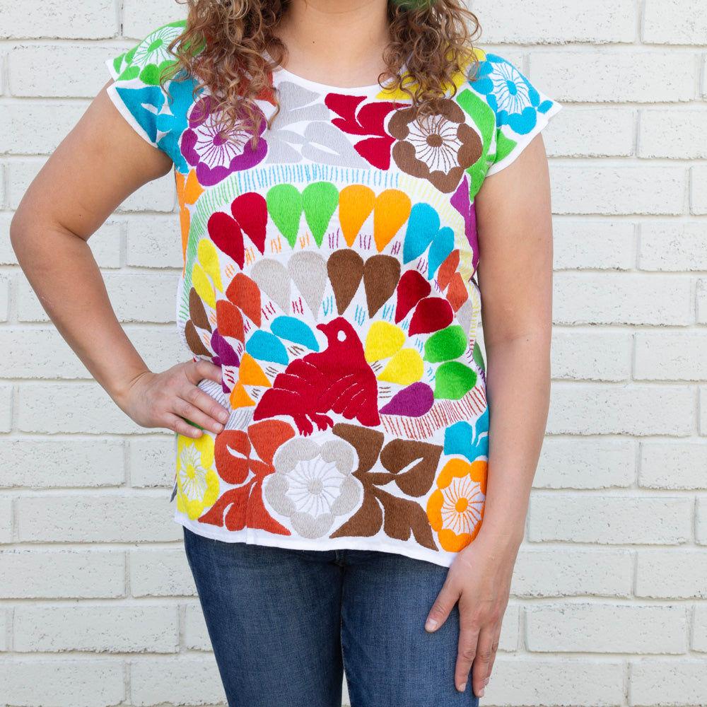 Jalapa Full Embroidery Huipil Blouse