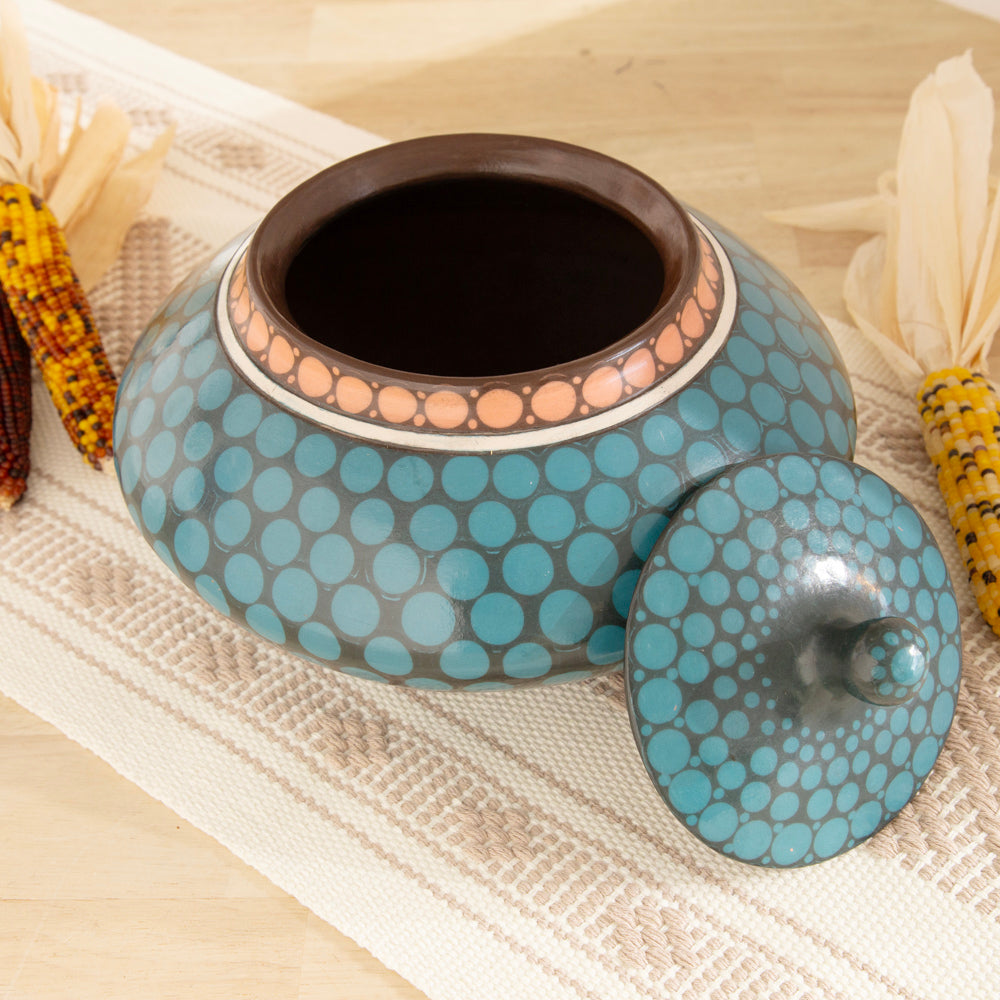 Zinapécuaro Piedras Hand-Painted Ceramic Vase