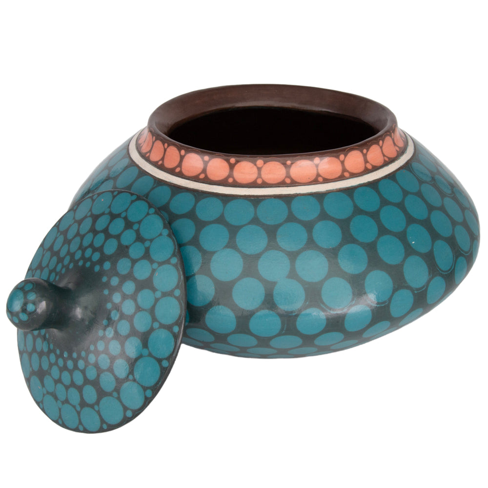 Zinapécuaro Piedras Hand-Painted Ceramic Vase