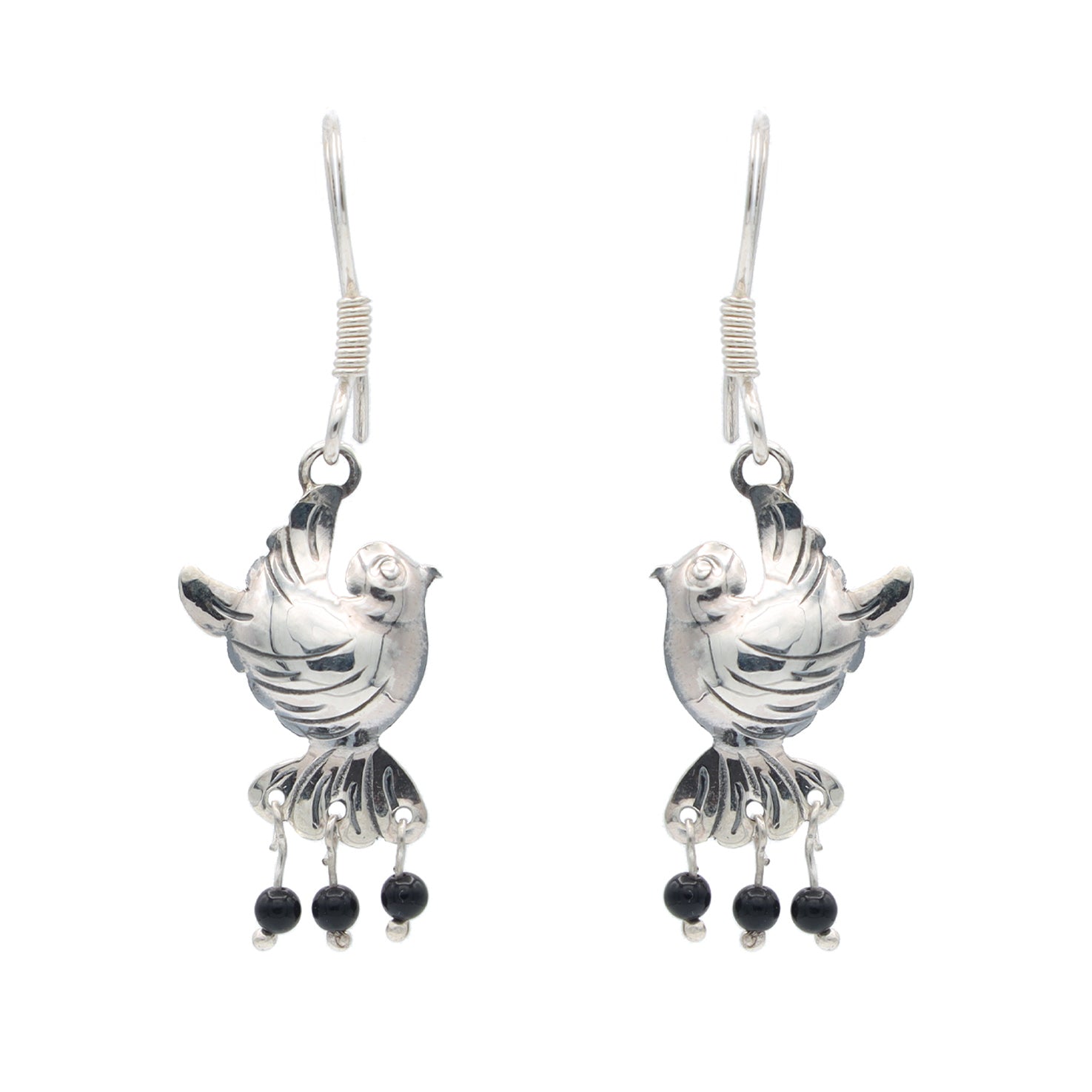 Sterling Silver Pajarito Mazahua Earrings