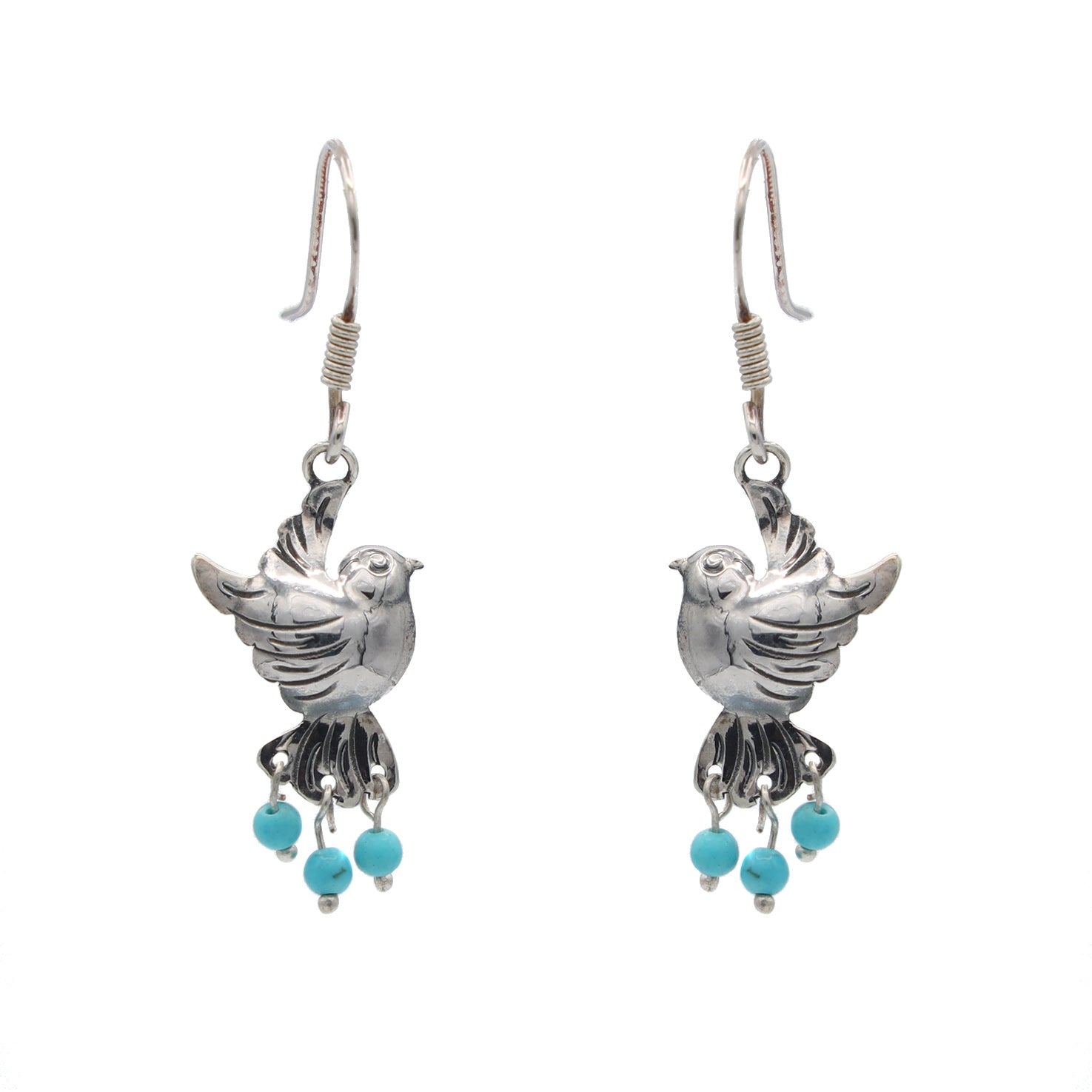 Sterling Silver Pajarito Mazahua Earrings