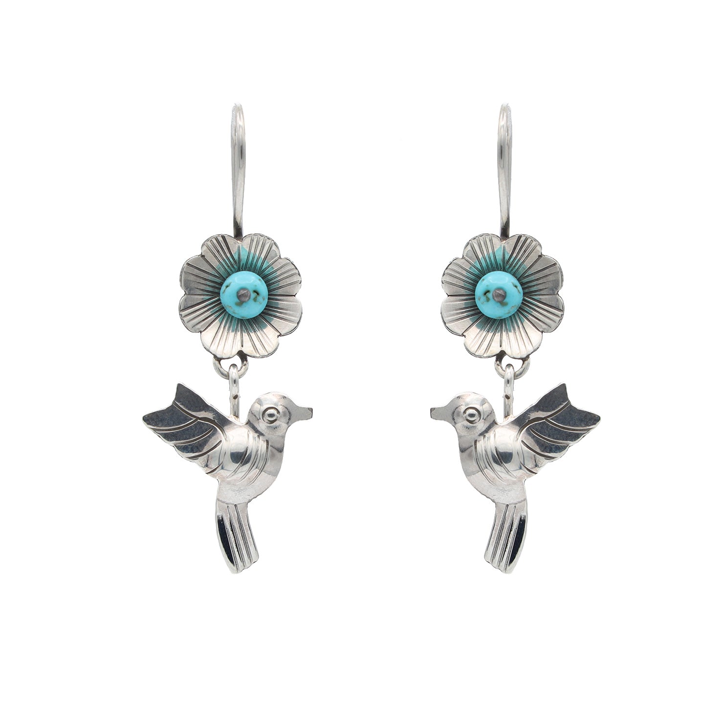 Sterling Silver Xochitl Love Mazahua Earrings