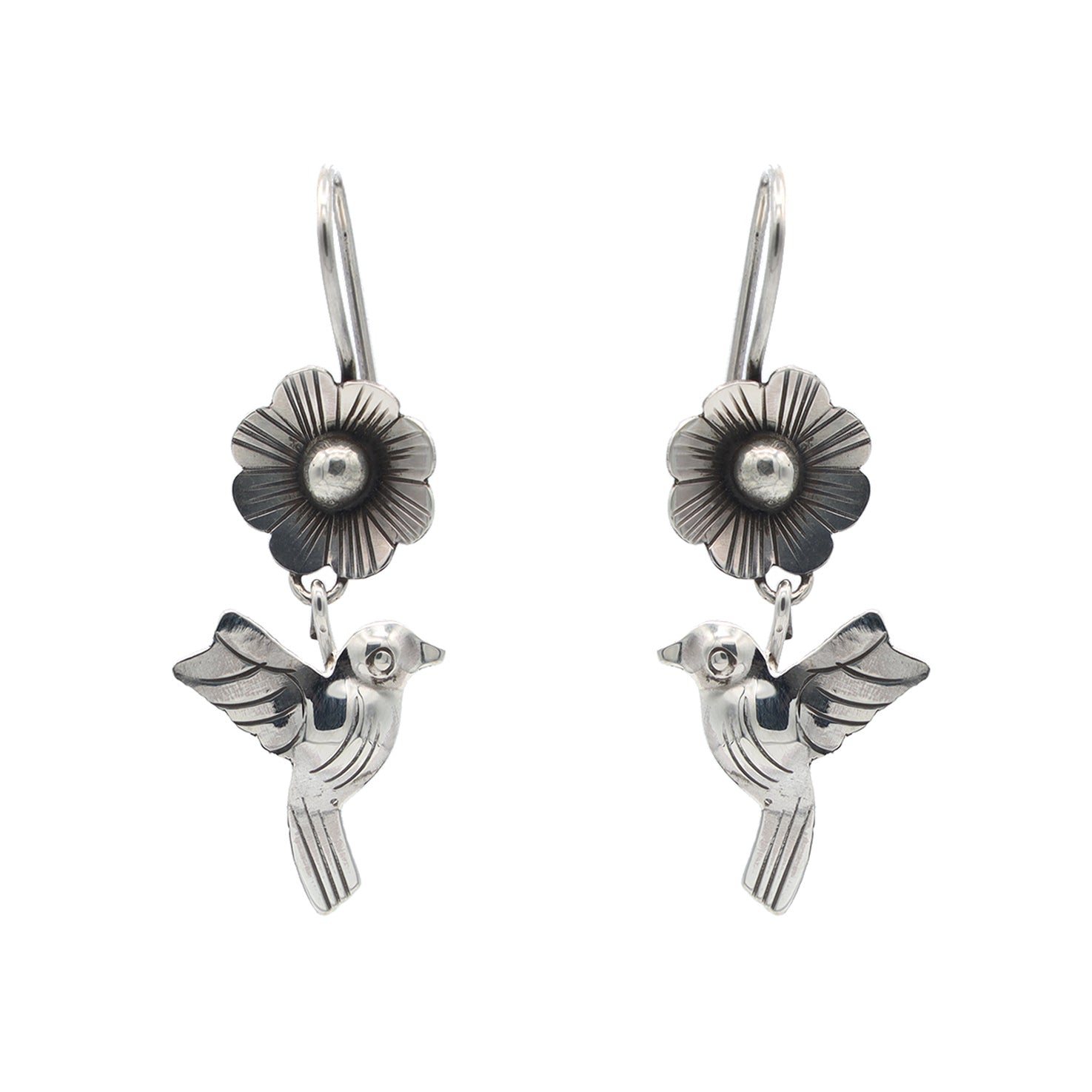 Sterling Silver Xochitl Love Mazahua Earrings