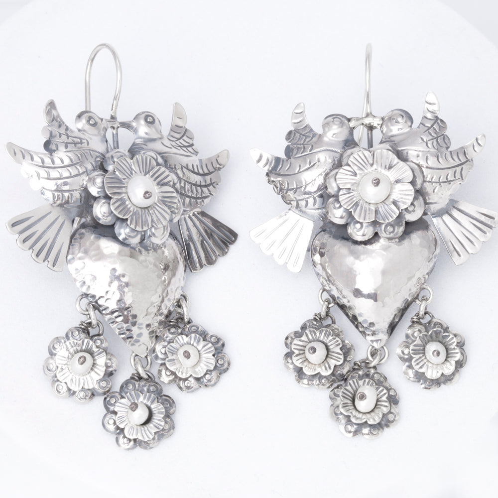 Sterling Silver Pareja Mazahua Earrings