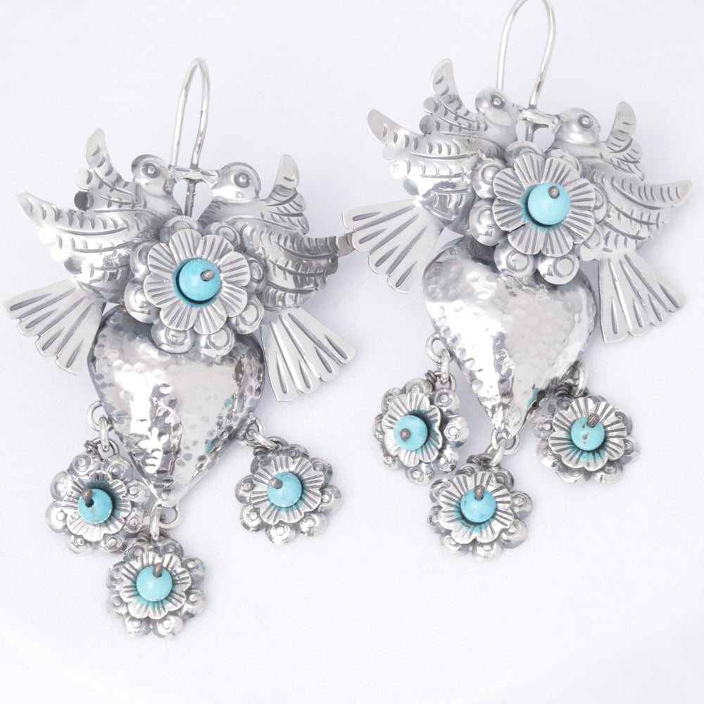 Sterling Silver Pareja Mazahua Earrings