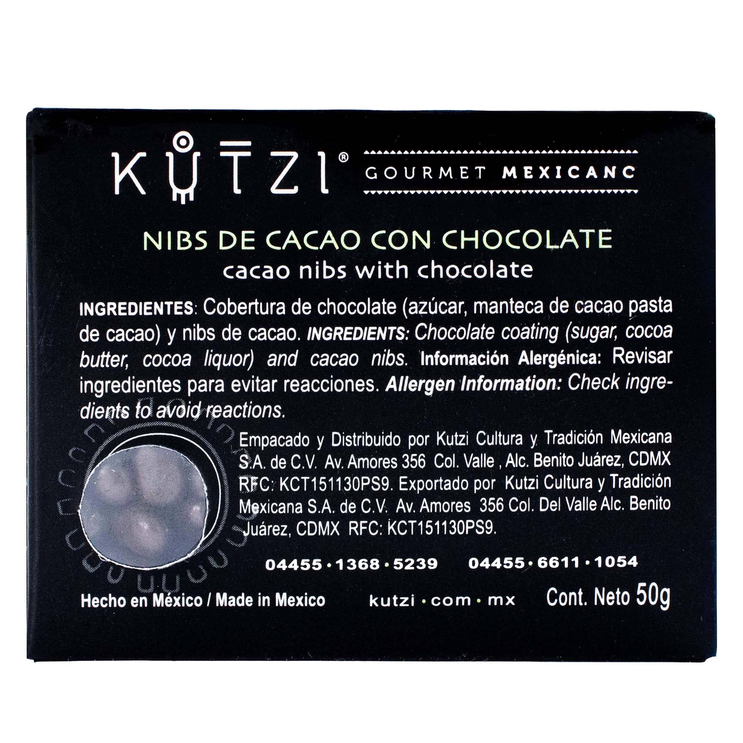 Cacao Nibs with Chocolate