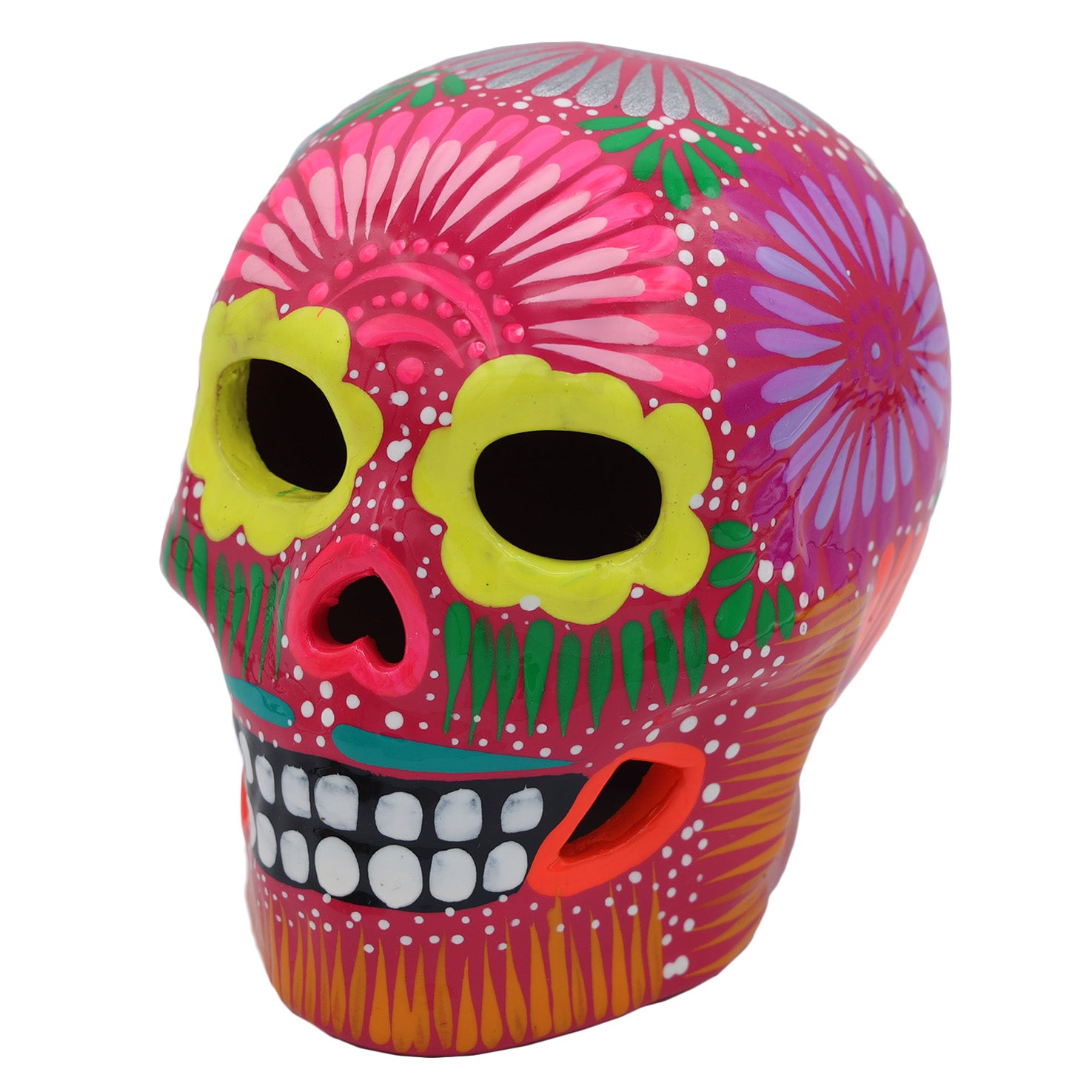 Hand Painted Clay Sugar Skull, Calaveras