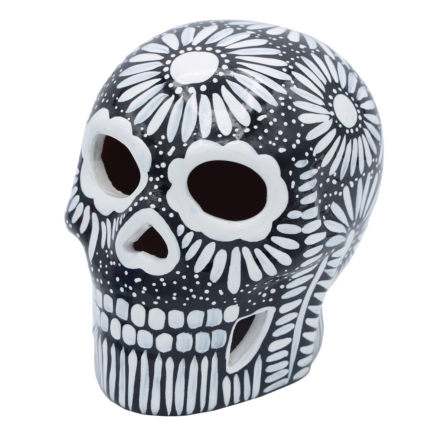 Hand Painted Clay Sugar Skull, Calaveras