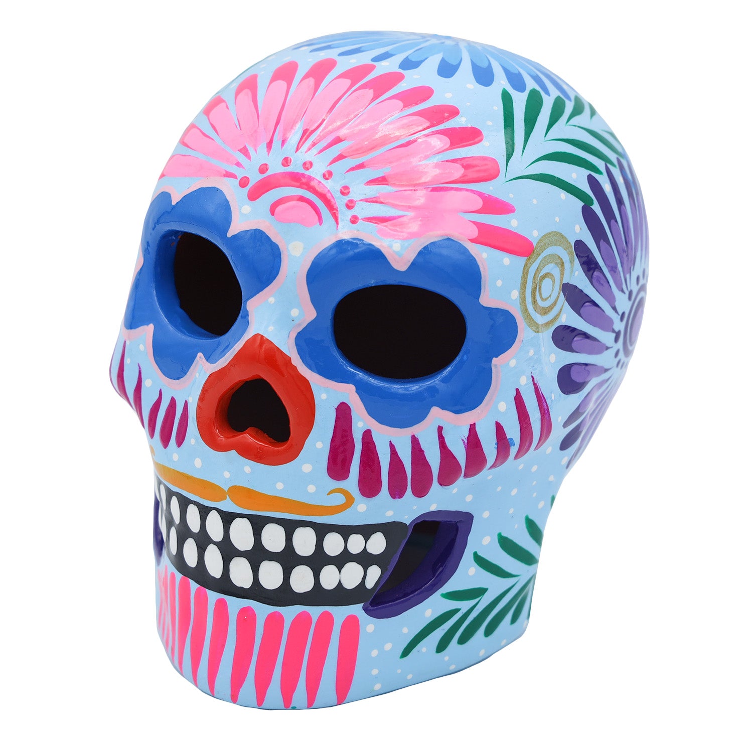 Hand Painted Clay Sugar Skull, Calaveras