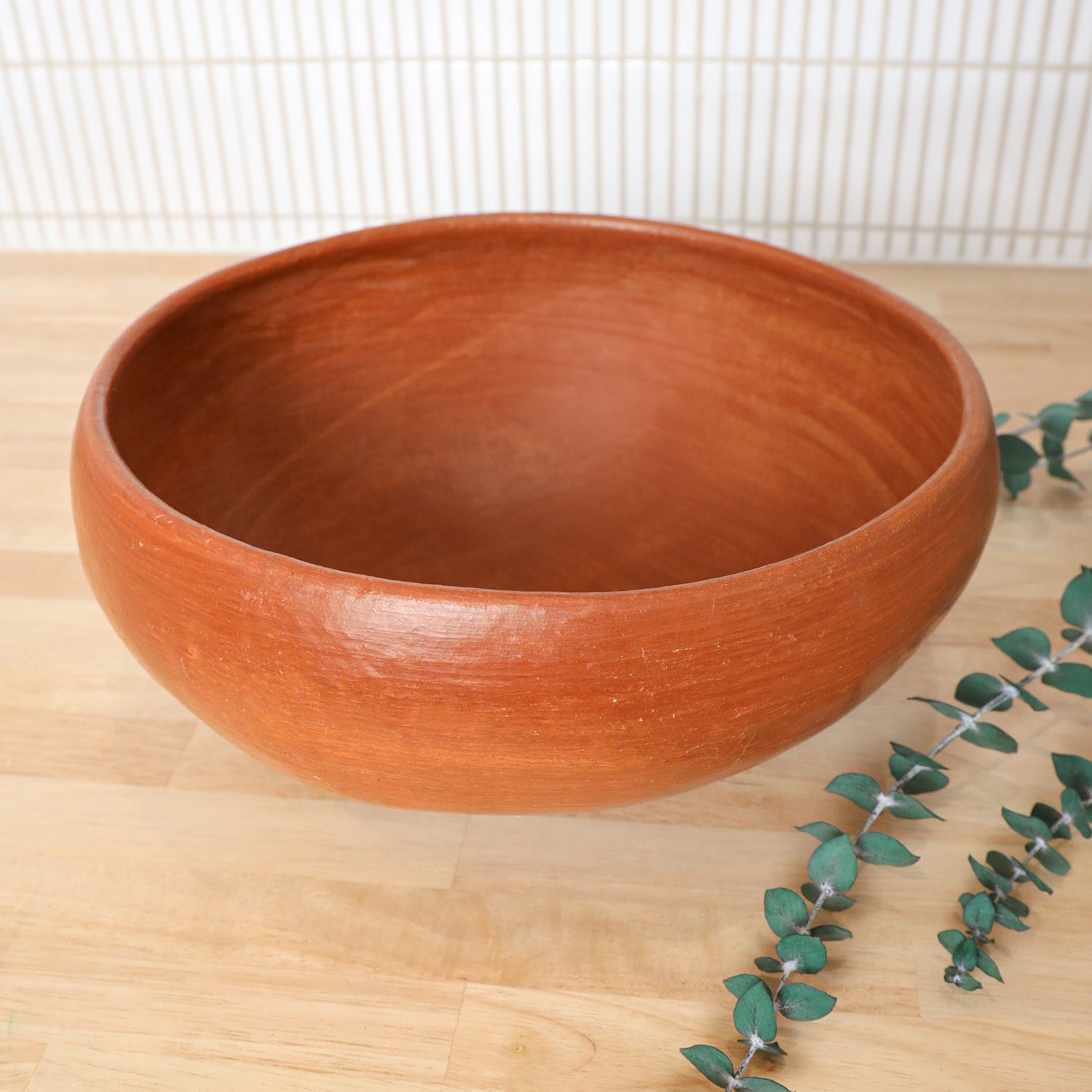 Red Clay Terracotta Large Salad Bowl