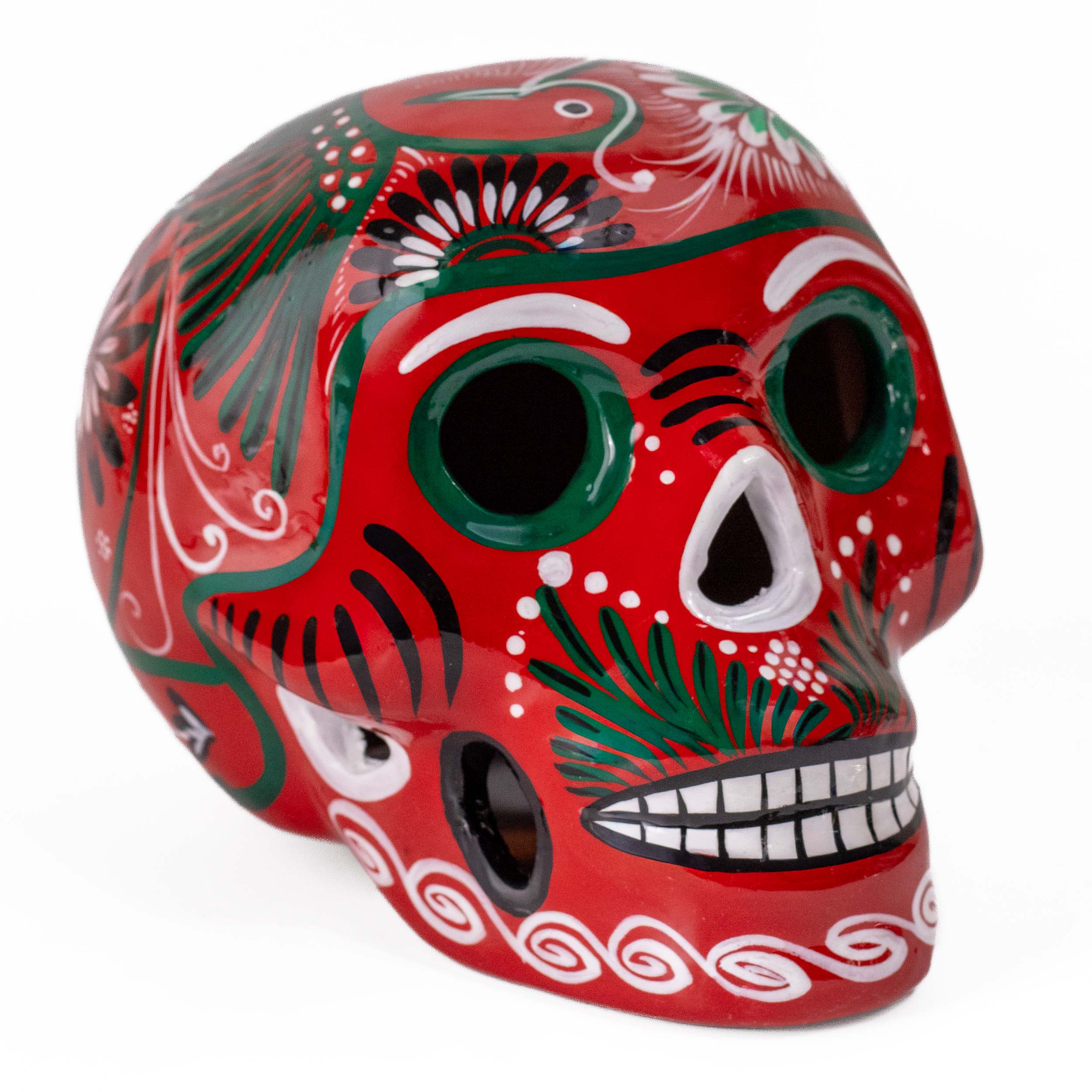 Hand Painted Xalitla Viva Mexico Sugar Skulls