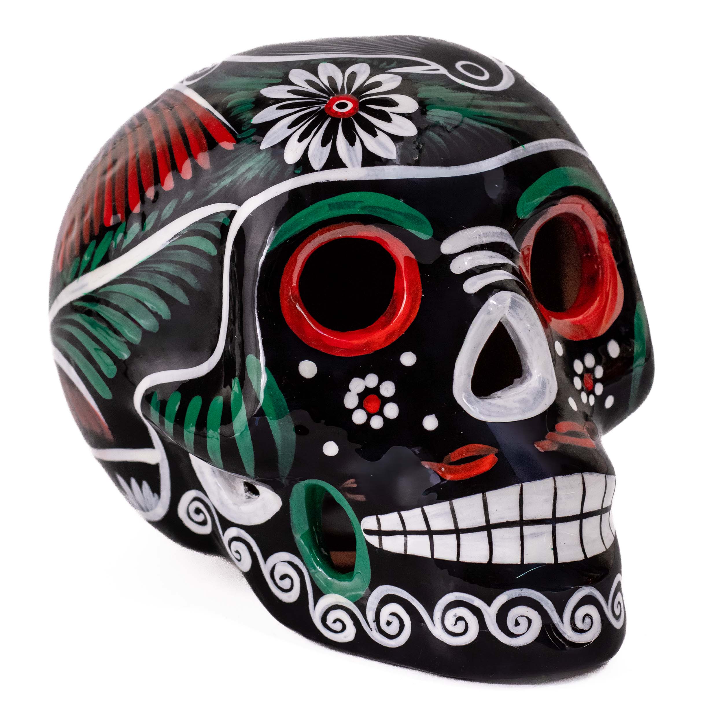 Hand Painted Xalitla Viva Mexico Sugar Skulls