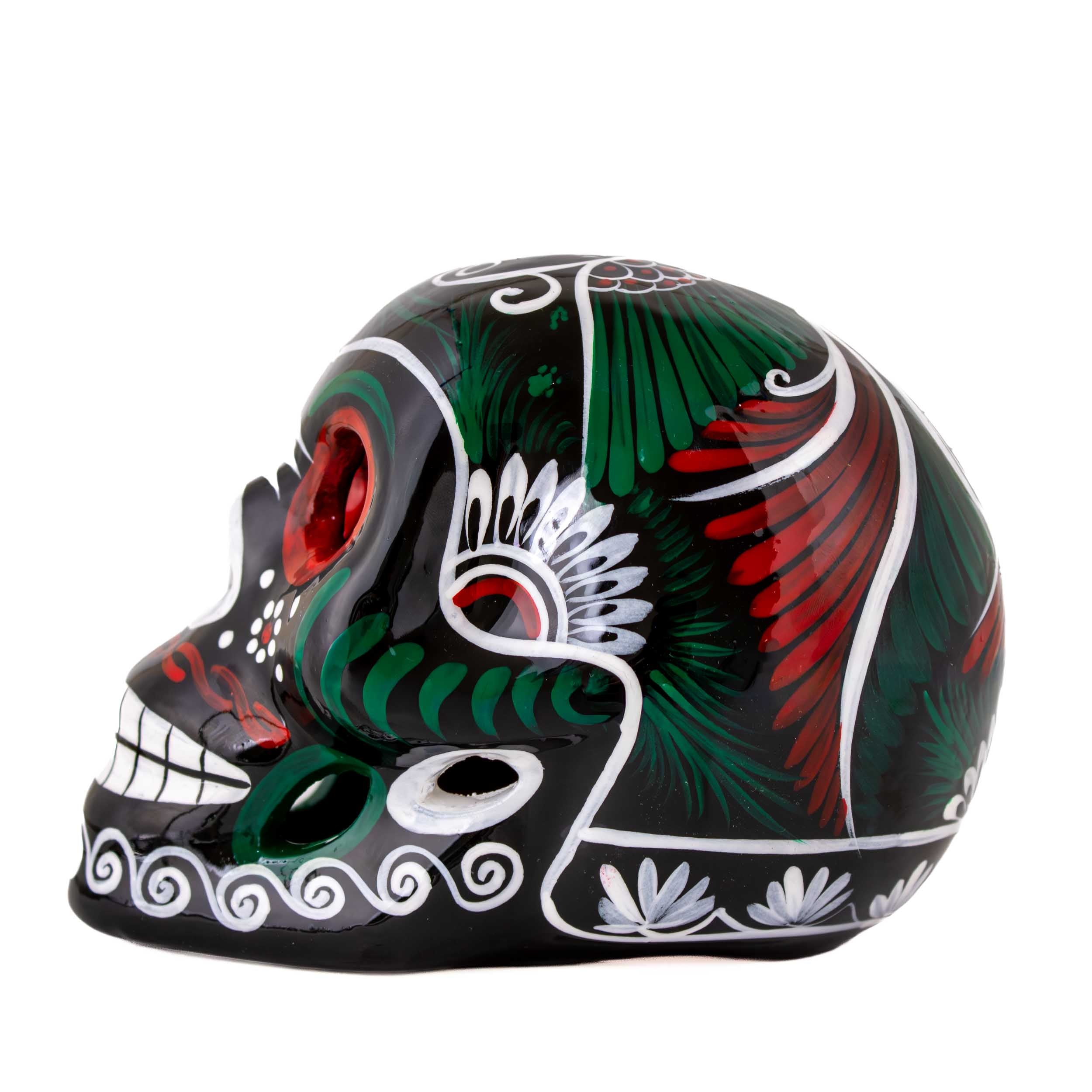 Hand Painted Xalitla Viva Mexico Sugar Skulls