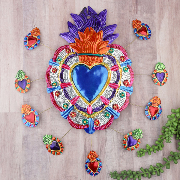 Mother of Milagros Tin Art Mexican Wall Decor | Lolo Mexican Mercadito