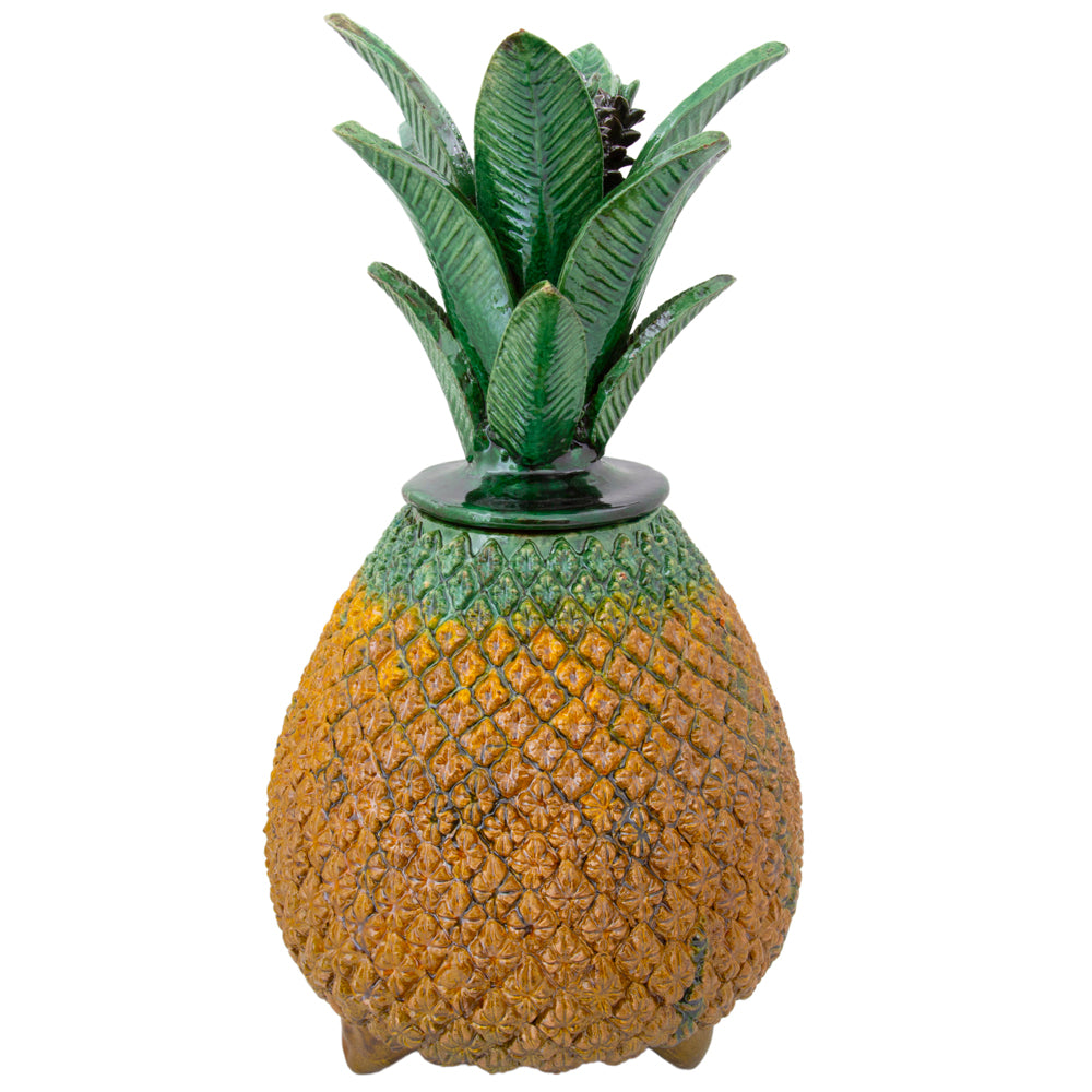 Piña Real 19" Decorative Pineapple Sculpture