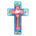 XL Tin Art Cross Wall Decor