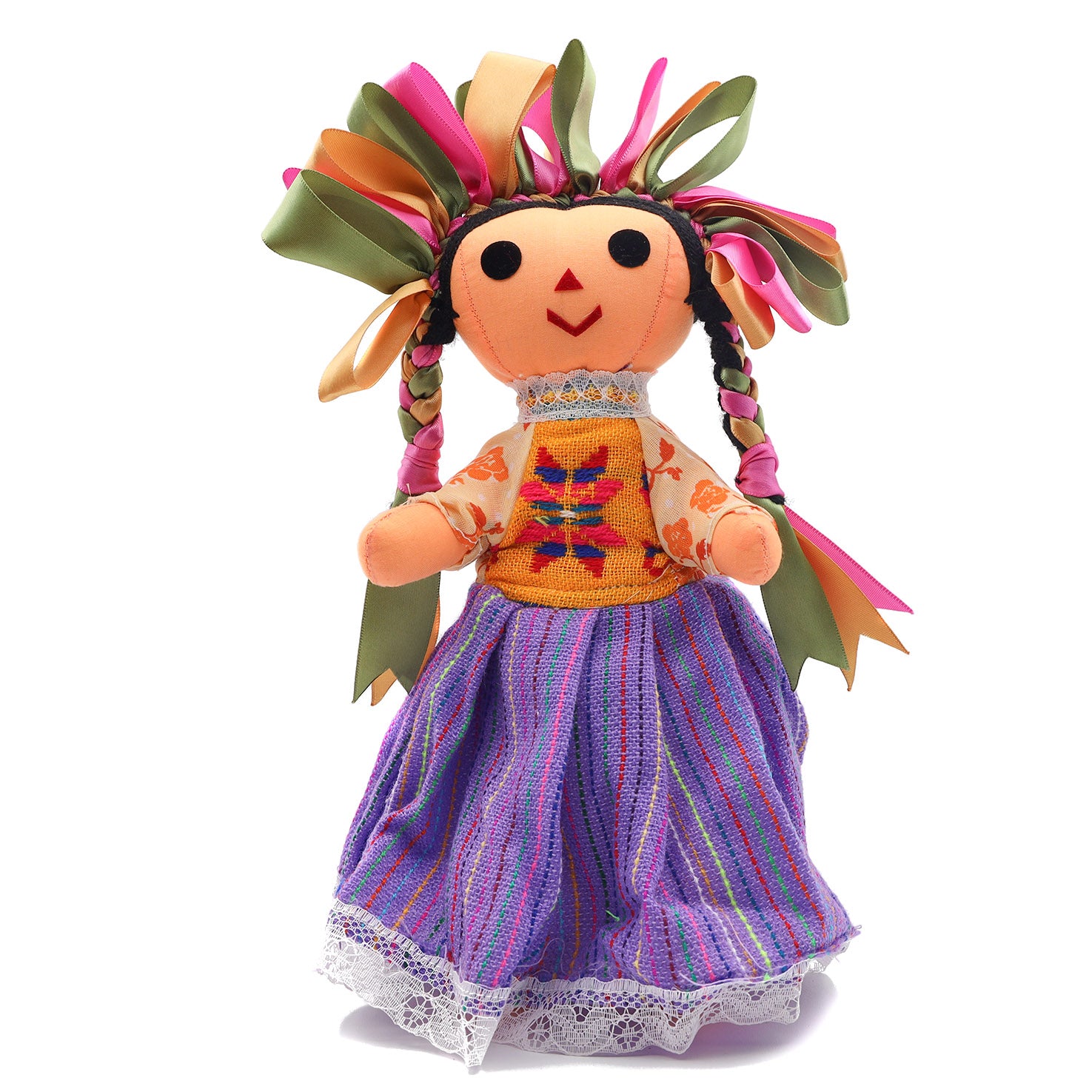 María Traditional Mexican Lelé Doll