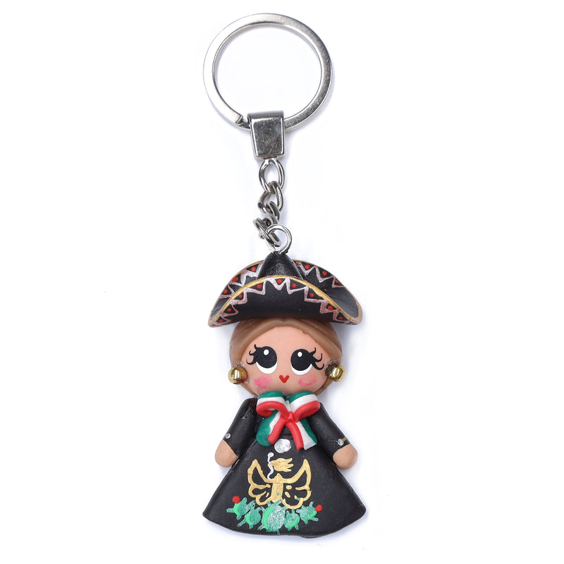 Cold Porcelain Clay Mariachi Keychain