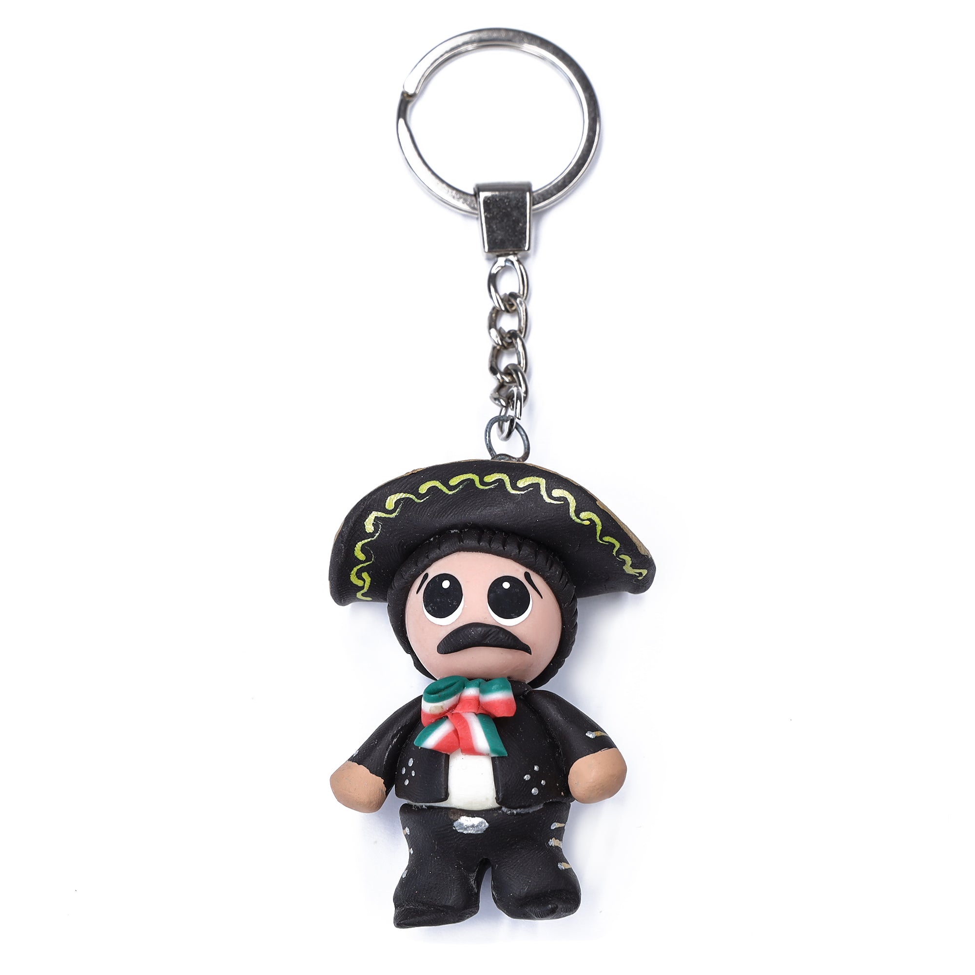 Cold Porcelain Clay Mariachi Keychain