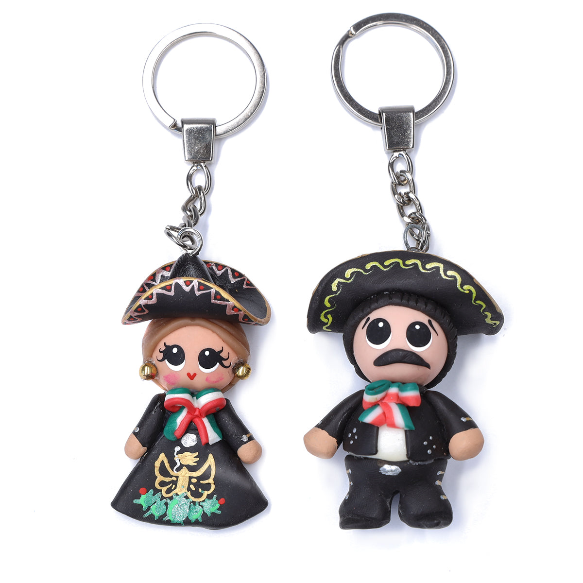 Cold Porcelain Clay Mariachi Keychain