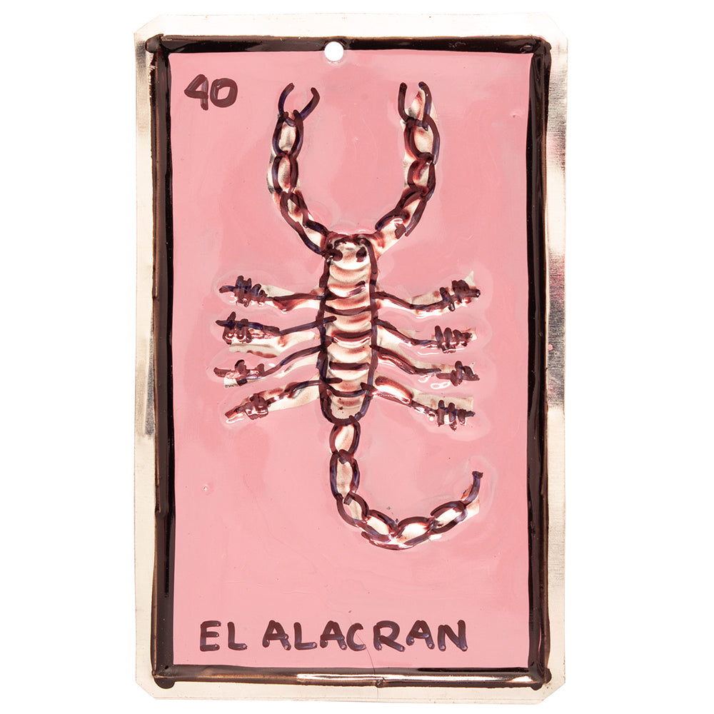 Lotería Tin Art Wall Ornament