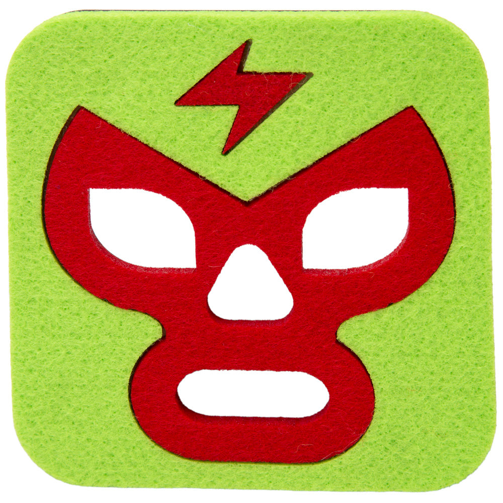 Felt Luchavasos Coasters (Set of 4)