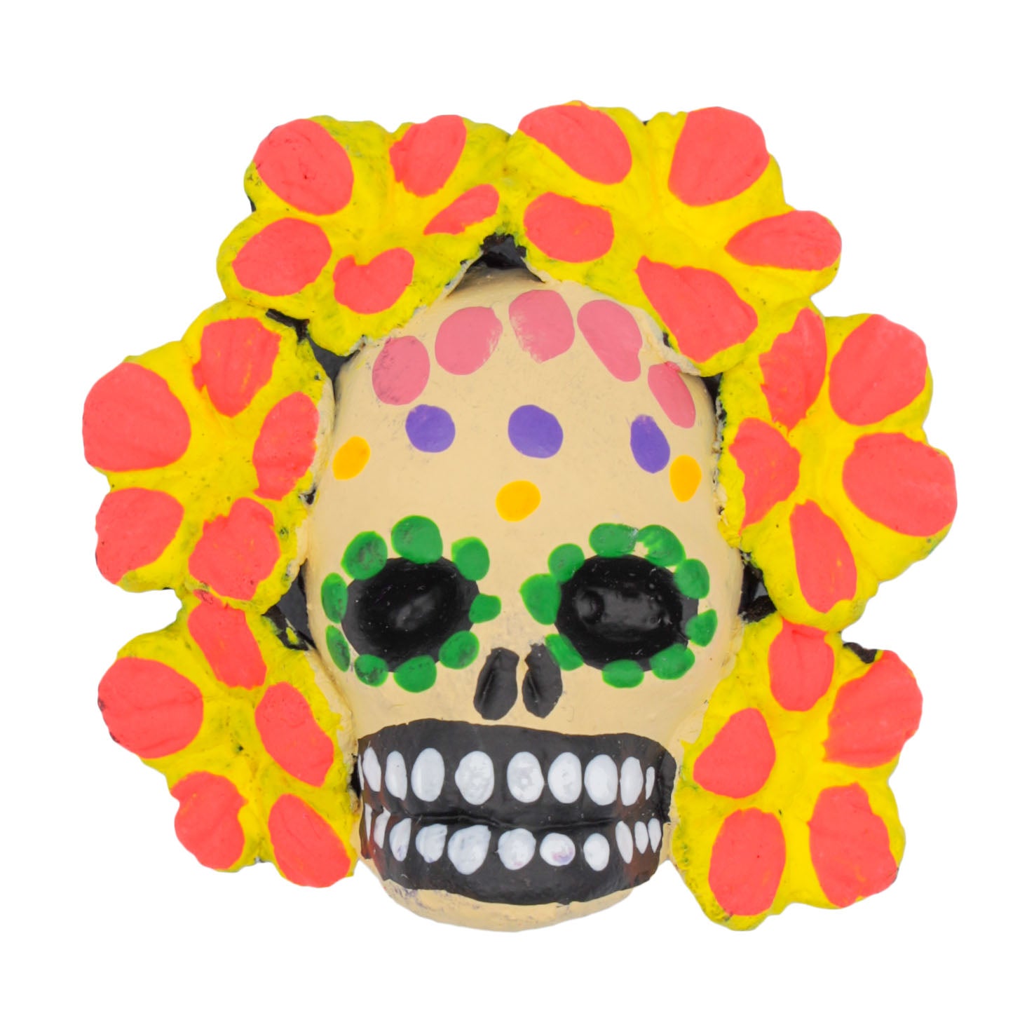 Floral Crown Sugar Skull Magnet