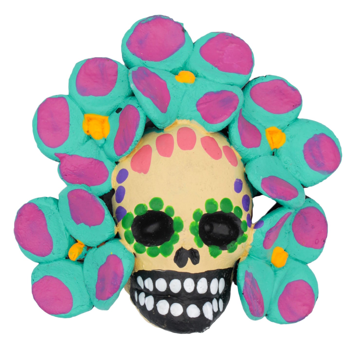 Floral Crown Sugar Skull Magnet