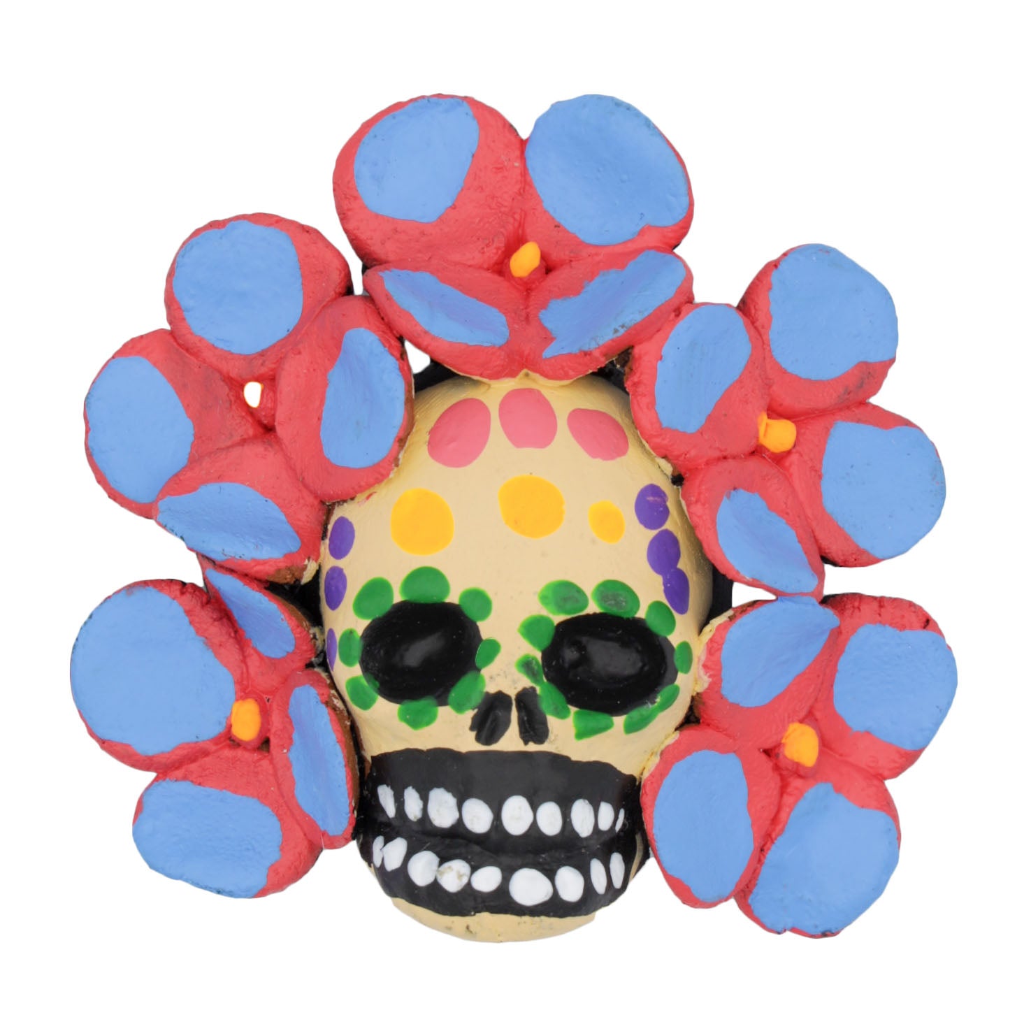 Floral Crown Sugar Skull Magnet