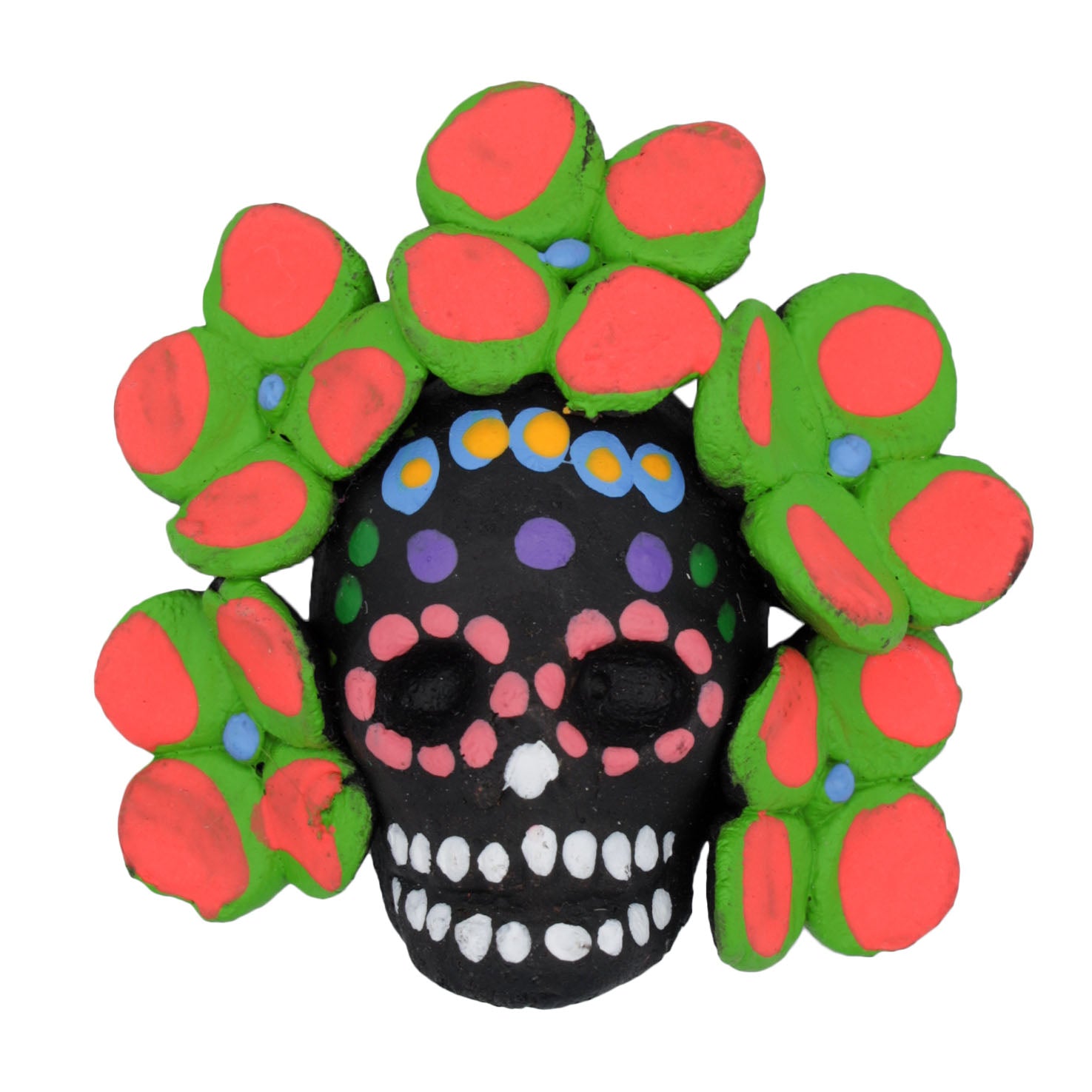 Floral Crown Sugar Skull Magnet