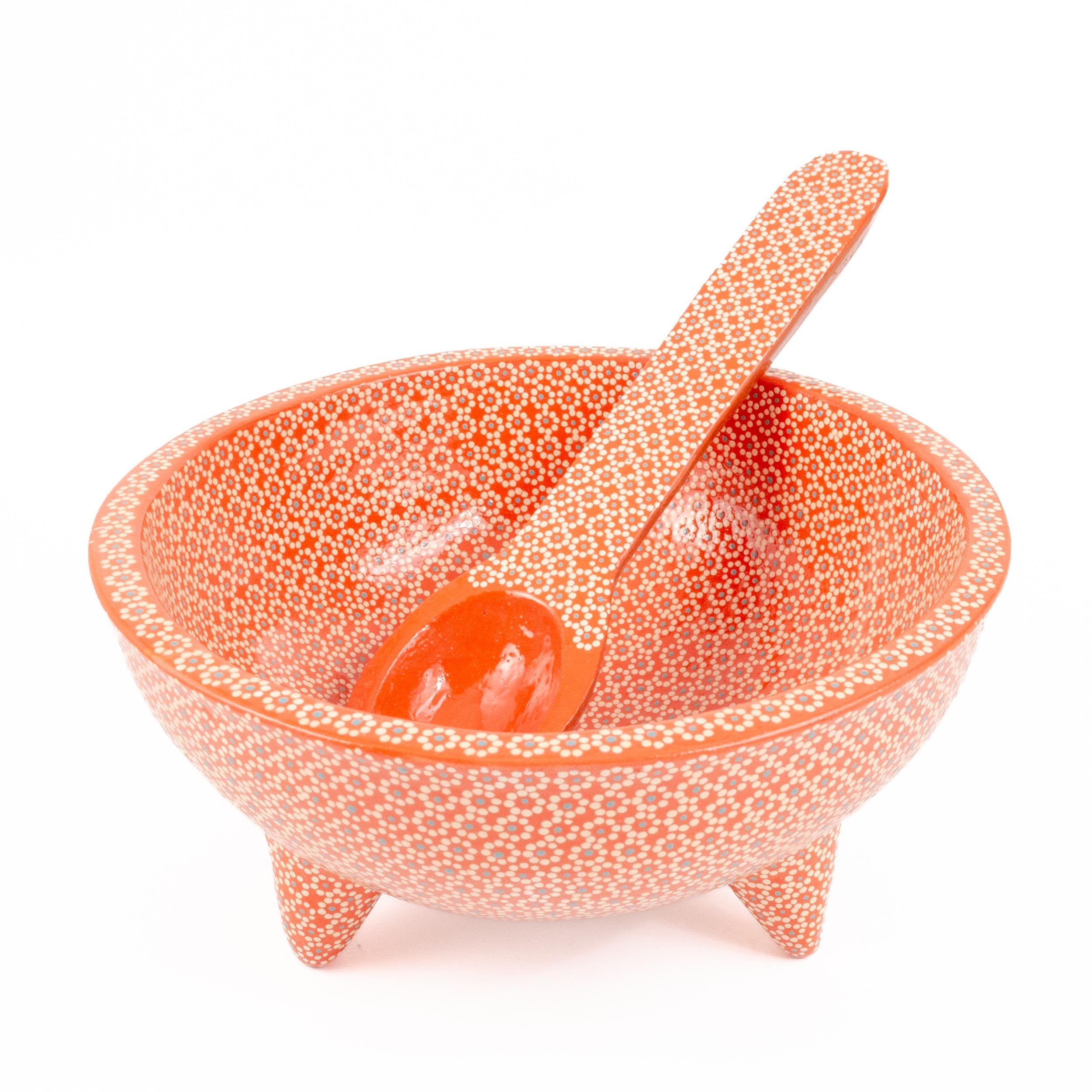 Large Capula Clay Molcajete Bowl with Spoon | Lolo Mexican Mercadito