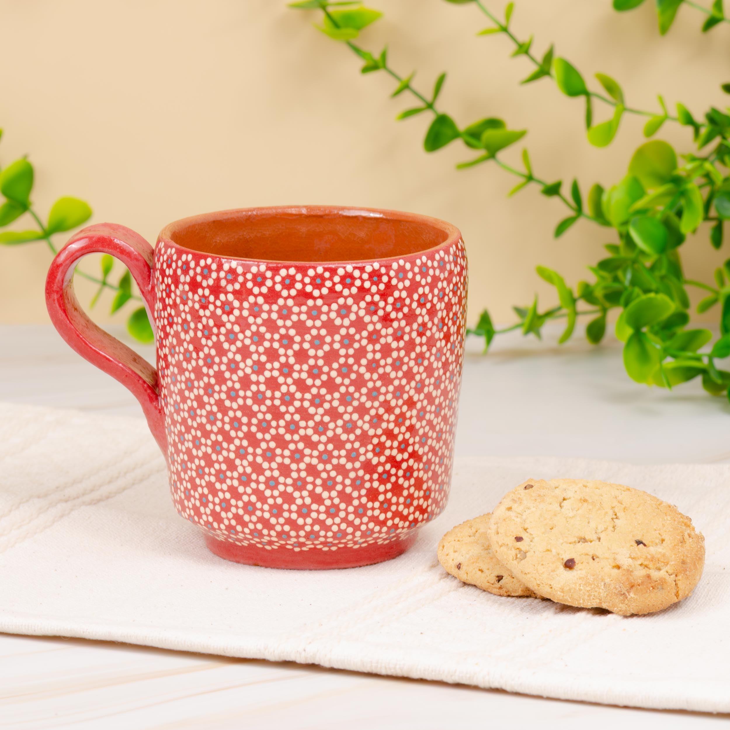 Capula Hand-Painted Clay Mug